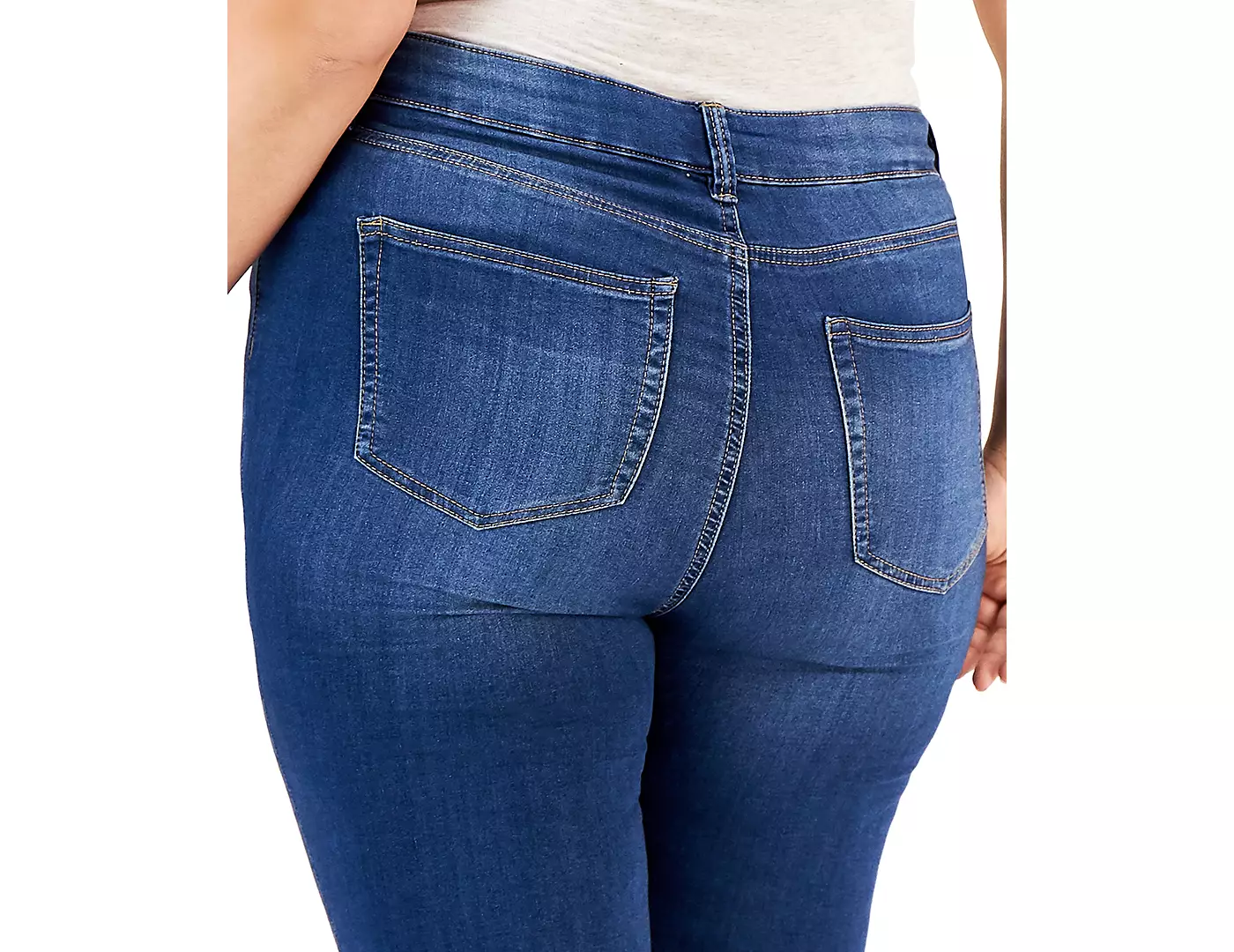 Знаменитые розовые модные укороченные узкие джинсы больших размеров