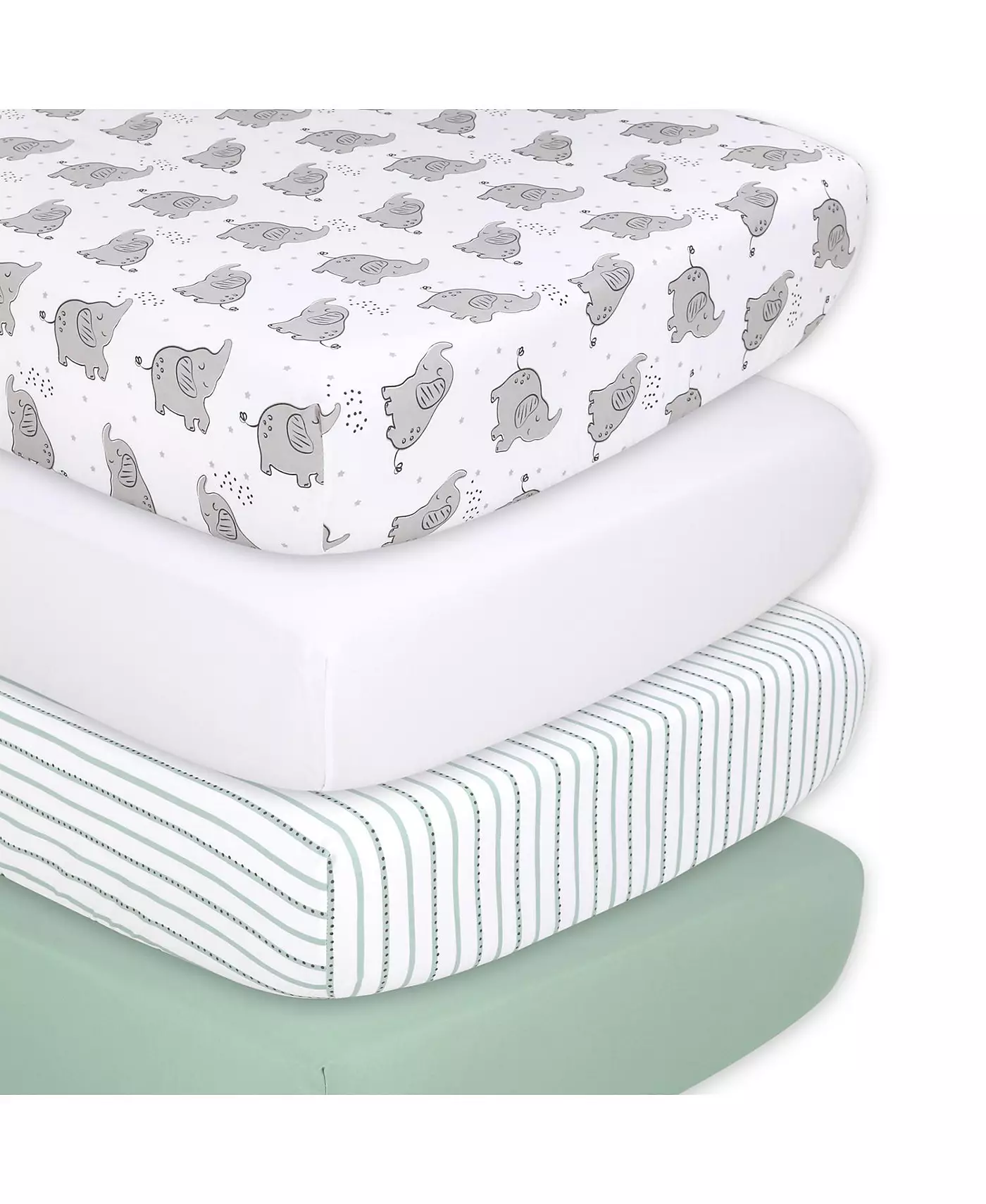 Комплект постельного белья для детской кроватки Peanutshell Safari Adventures из 8 предметов, одеяло, простыни, юбка для кроватки и мобиль