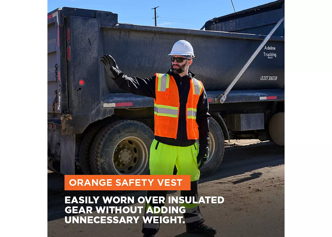 Мужской жилет безопасности RefrigiWear Hi Vis Orange