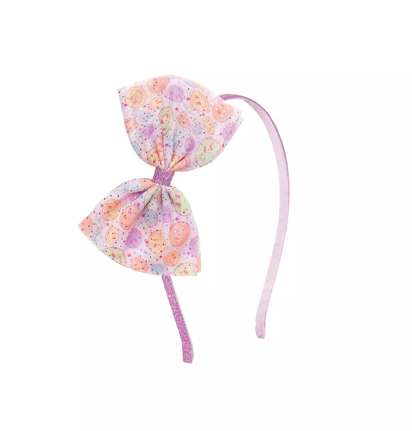 Ободок для волос Sweet Wink Girls Smiley Face из тюля с бантом