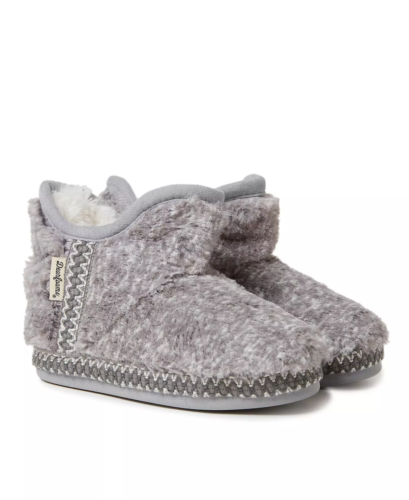 Тапочки-туфельки Dearfoams Girls Charlotte Fuzzy Bootie