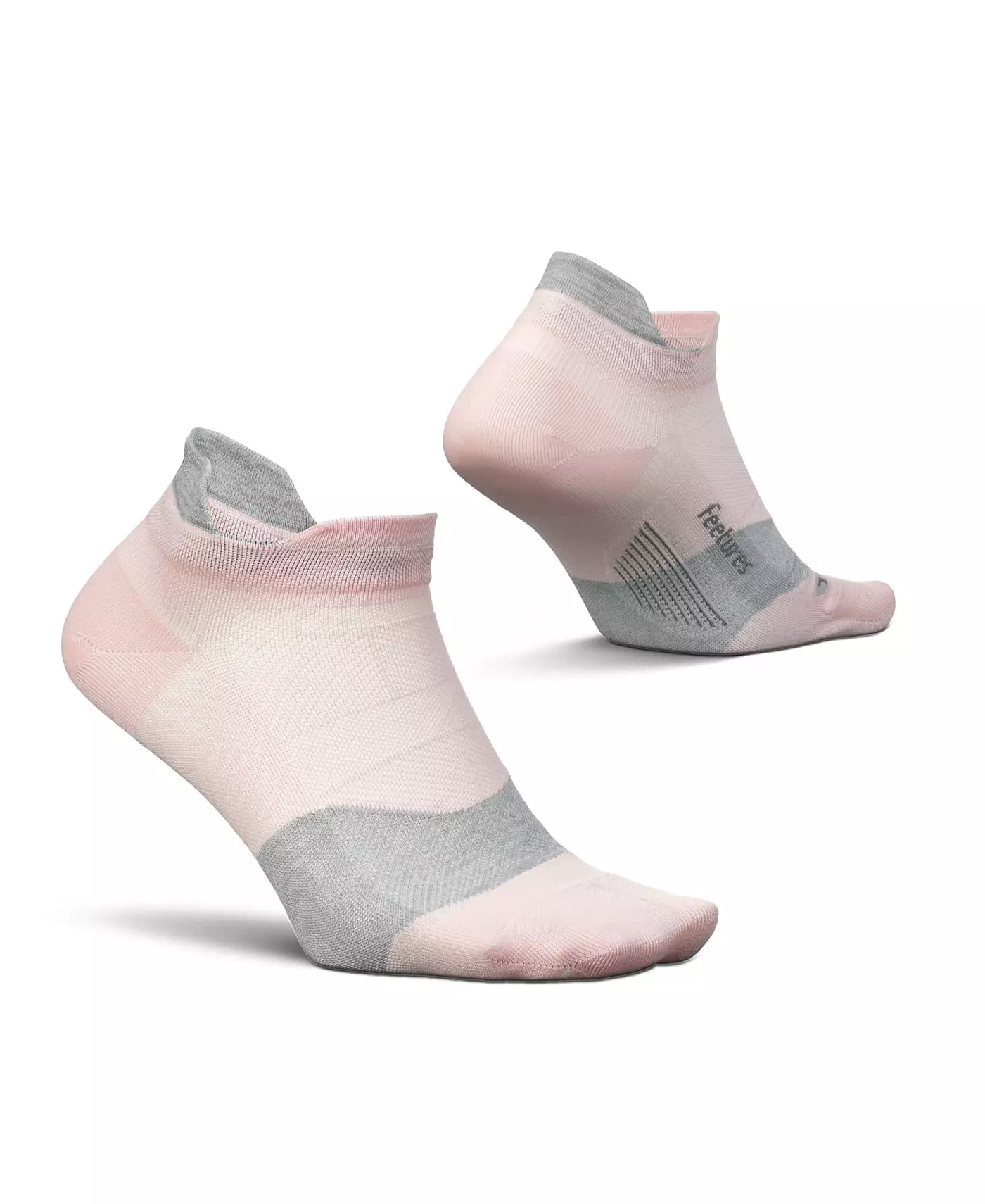 Носки мужские Feetures Elite Ultra Light Cushion Ankle Socks - спортивные носки с направленной компрессией - розовые