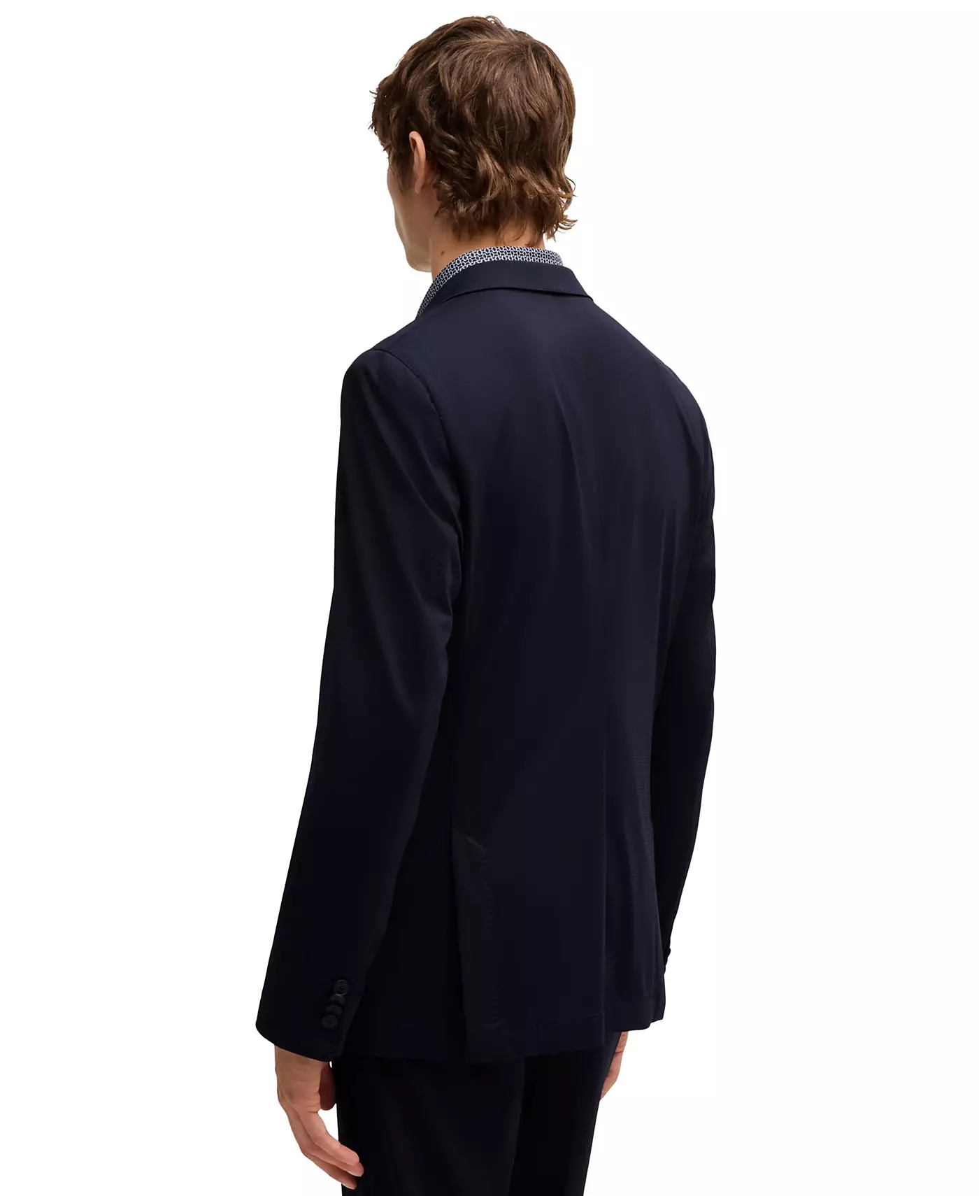 Мужской костюм Hugo Boss Patterned Performance Stretch Slim-Fit