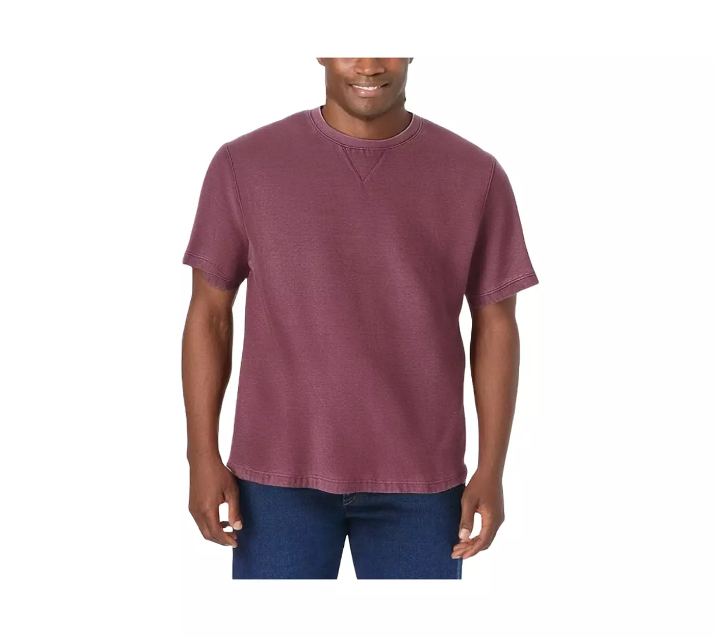 Толстовка KingSize Big & Tall с короткими рукавами из флиса