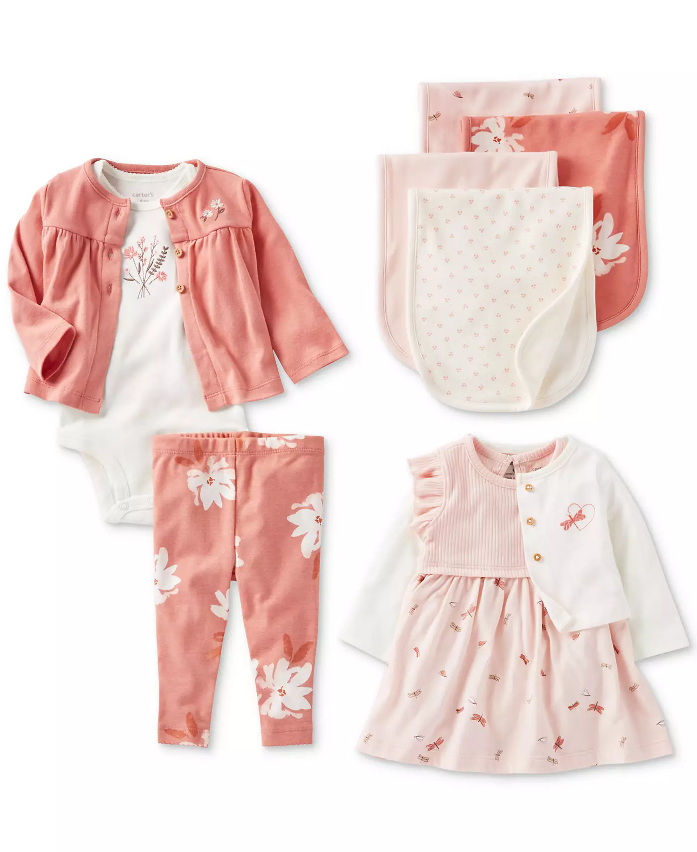 Боди для девочек Carter's Baby, платье и кардиган, комплект из 2 предметов