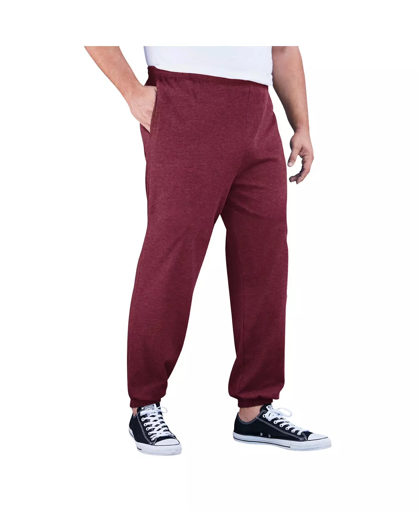 Легкие спортивные штаны KingSize Big & Tall с эластичными манжетами