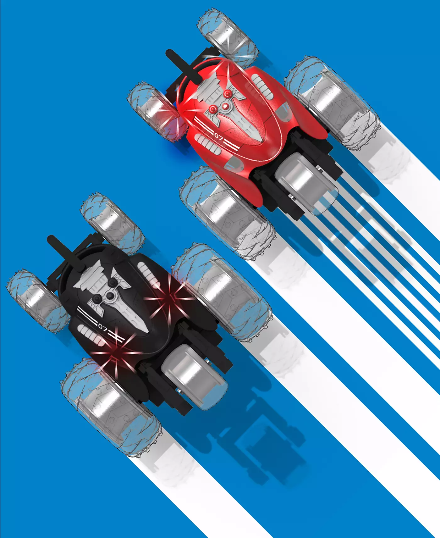 Sharper Image Toy RC Monster Spinning Car