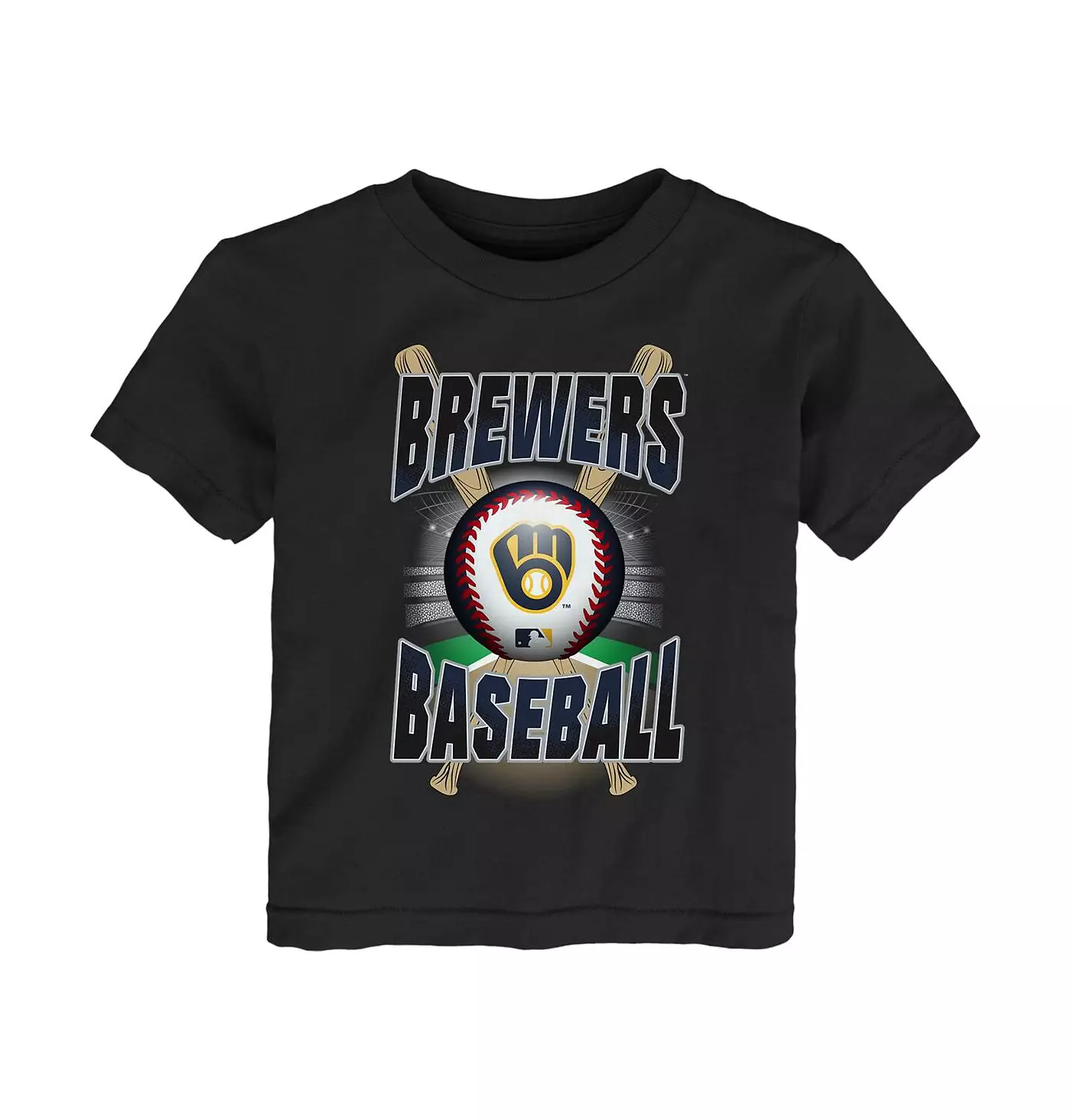 Черная футболка для малышей Outerstuff Milwaukee Brewers Special Event для мальчиков и девочек