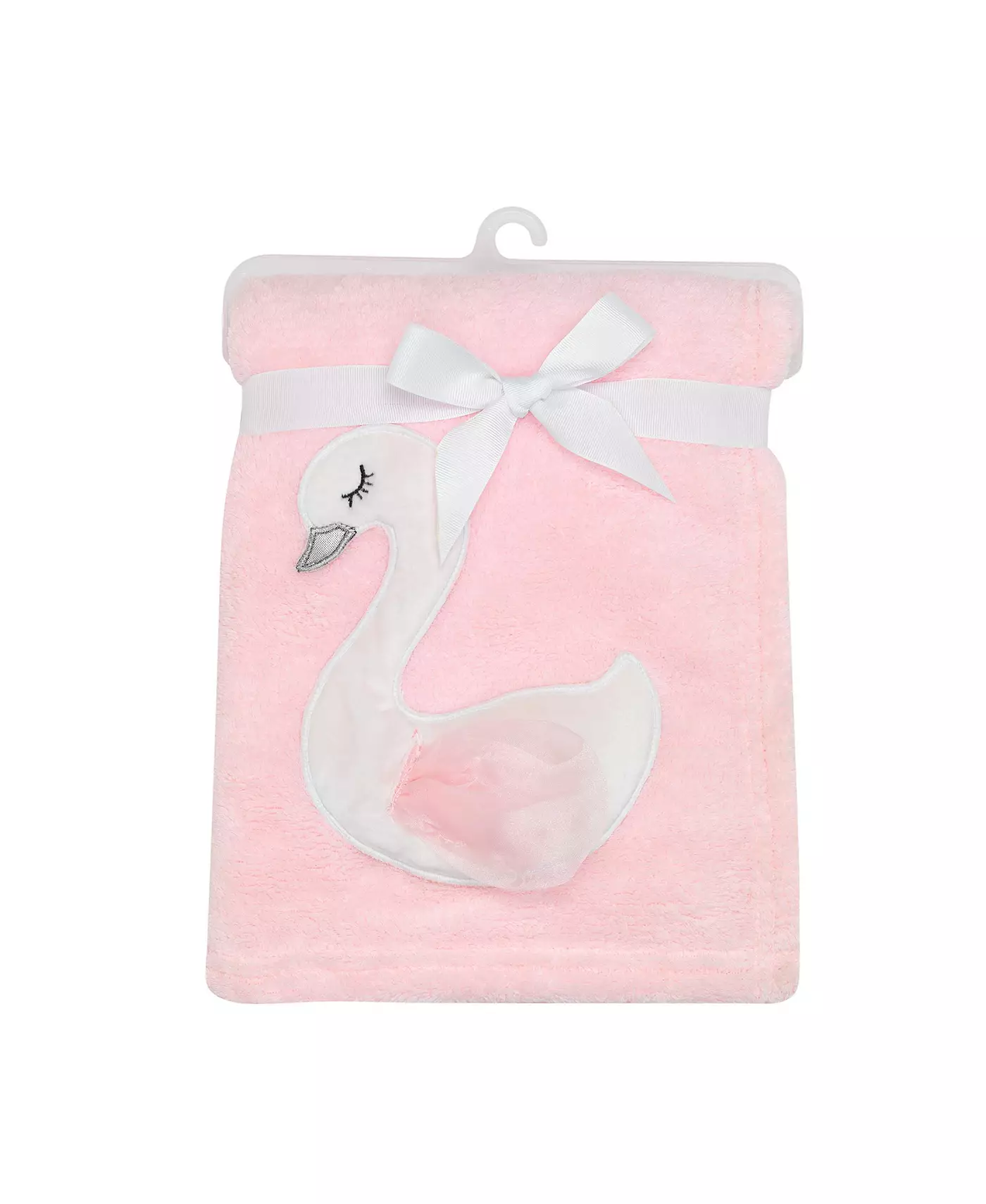 Детское одеяло Bedtime Originals Blossom Pink/White Swan из кораллового флиса