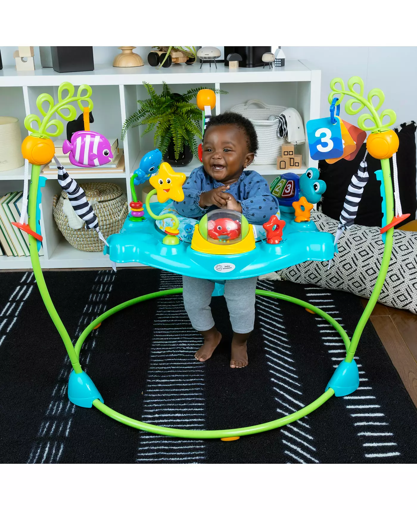 Детский развивающий прыгун Baby Einstein Curiosity Cove™ 2-в-1