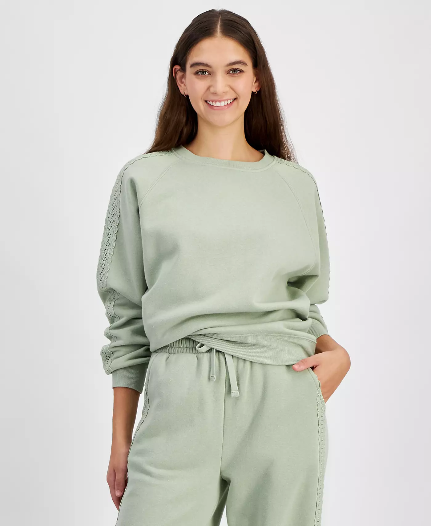 Флисовая толстовка с круглым вырезом Planet Heart Juniors с отделкой крючком