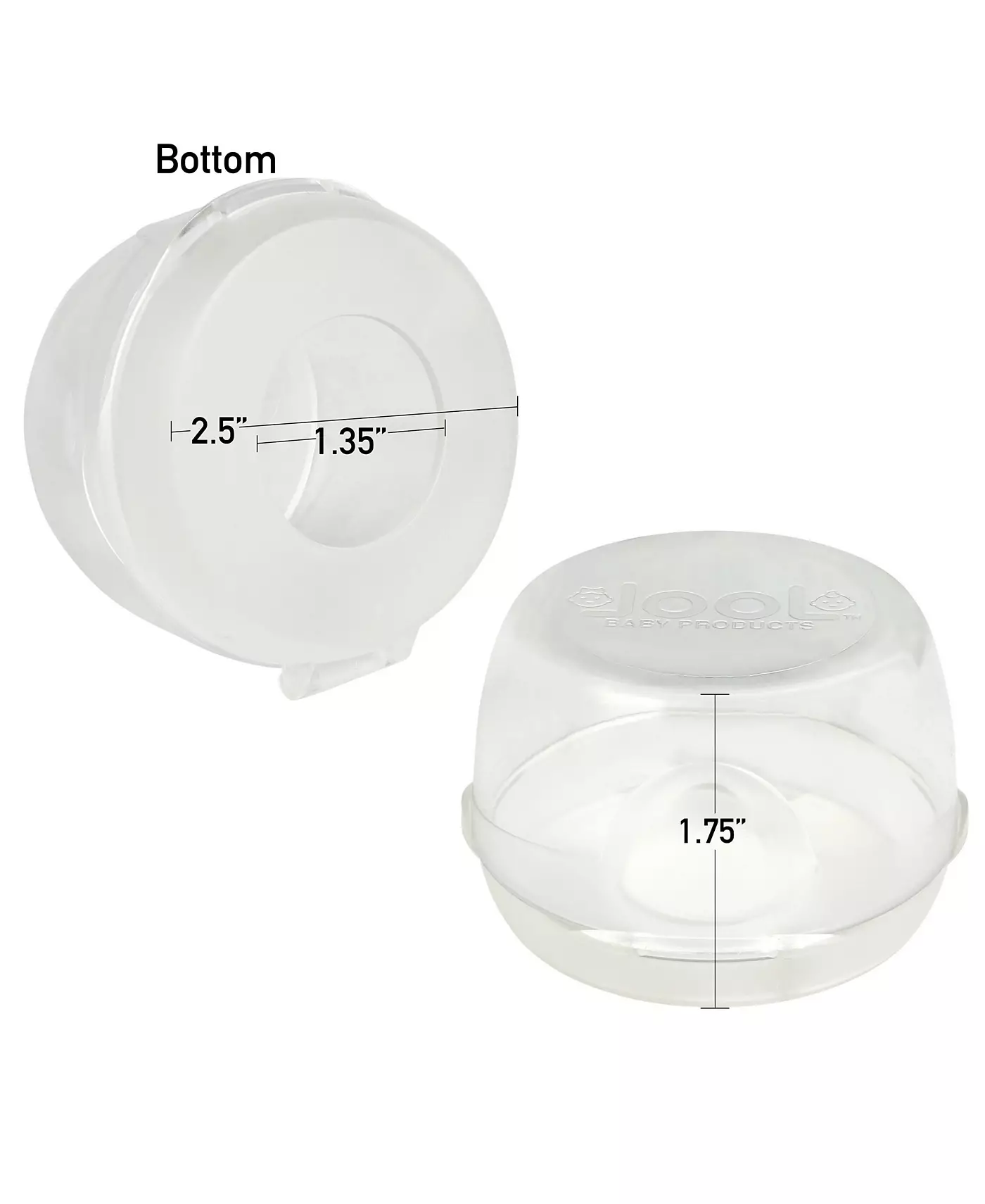 Крышки для ручек детской плиты Jool Baby, универсальный дизайн, сверхпрозрачные, безопасные (5 шт. в упаковке)