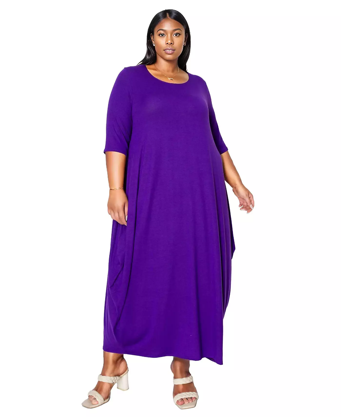 LIVD Plus Size Платье Evelyn Bubble Hem с карманами