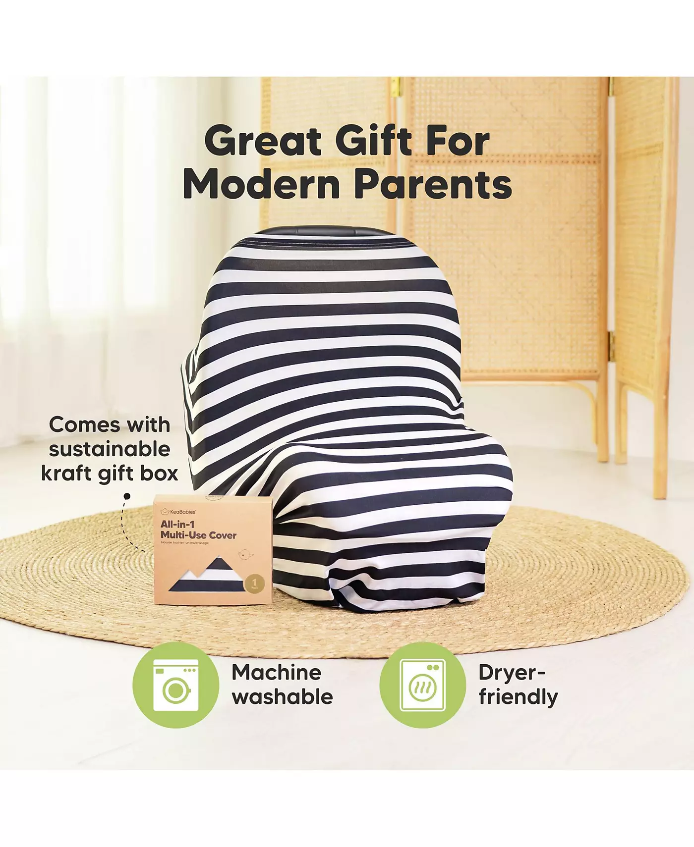 Чехол на детское автокресло KeaBabies, универсальный чехол для кормления грудью, чехлы на автокресла для младенцев, чехол на автокресло для младенцев