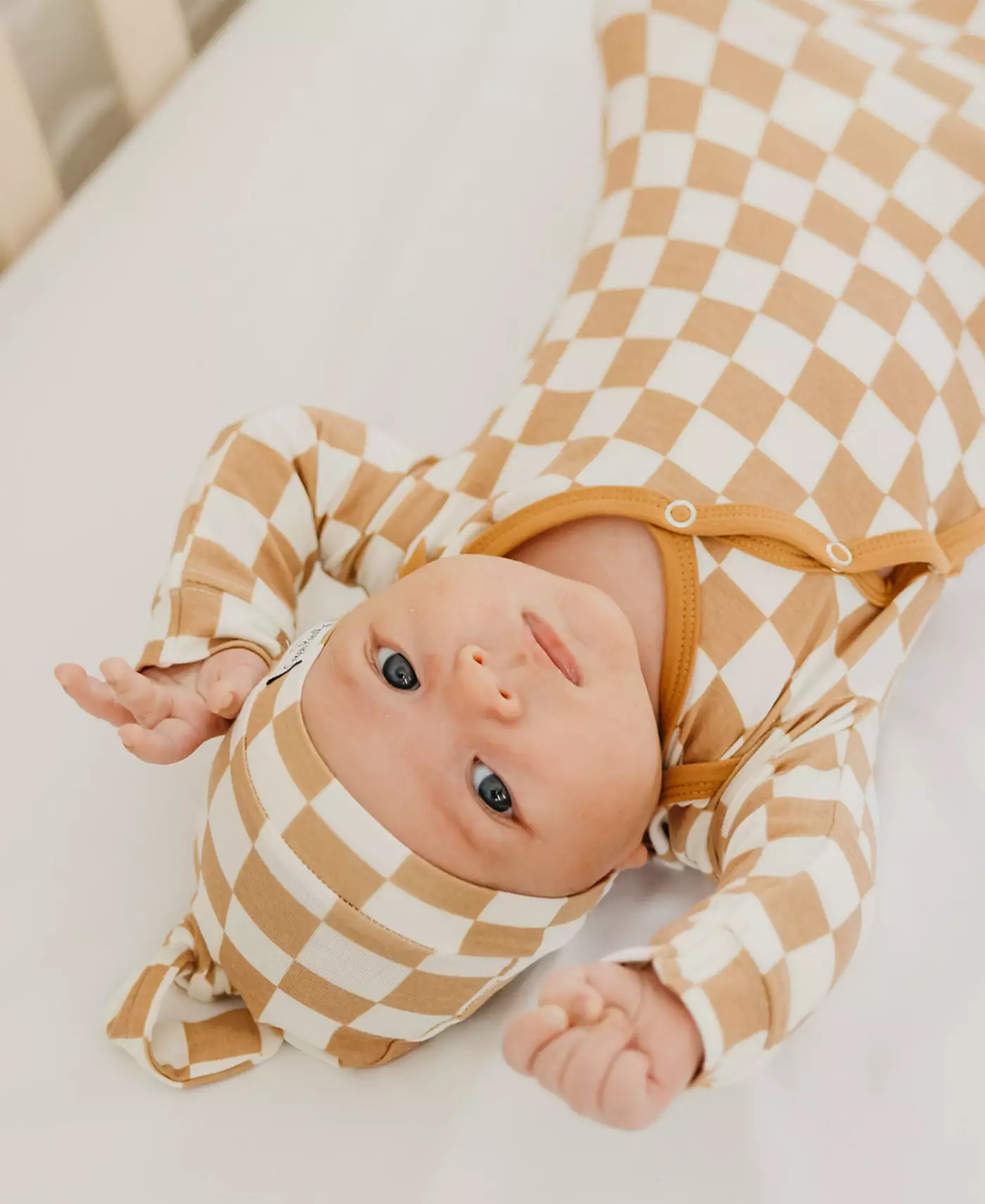 Вязаное одеяло Copper Pearl Baby Rad с принтом, шапка-узел, многоцелевой чехол и вязаное платье