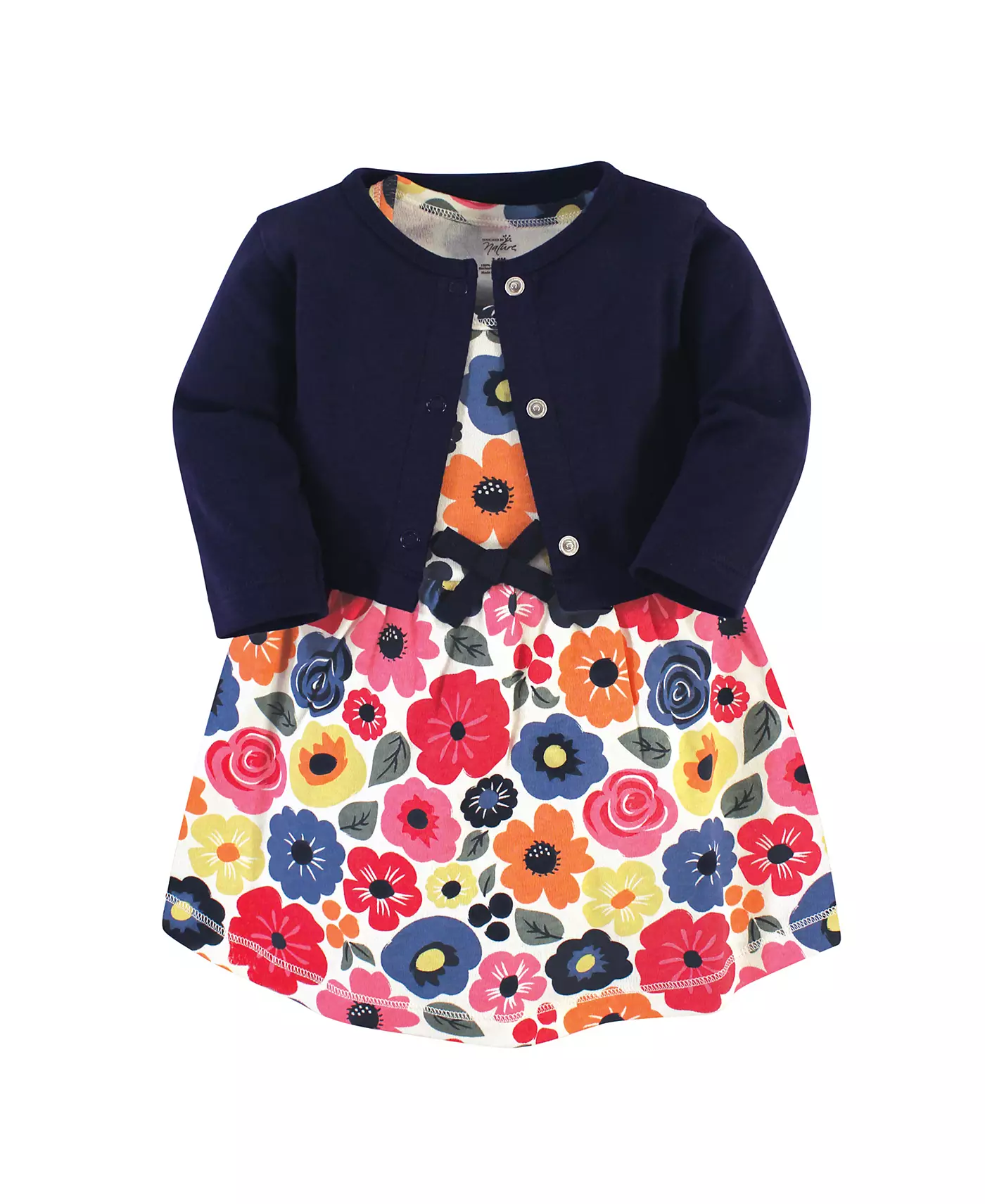 Платье и кардиган из органического хлопка для девочек от «Toddled by Nature»