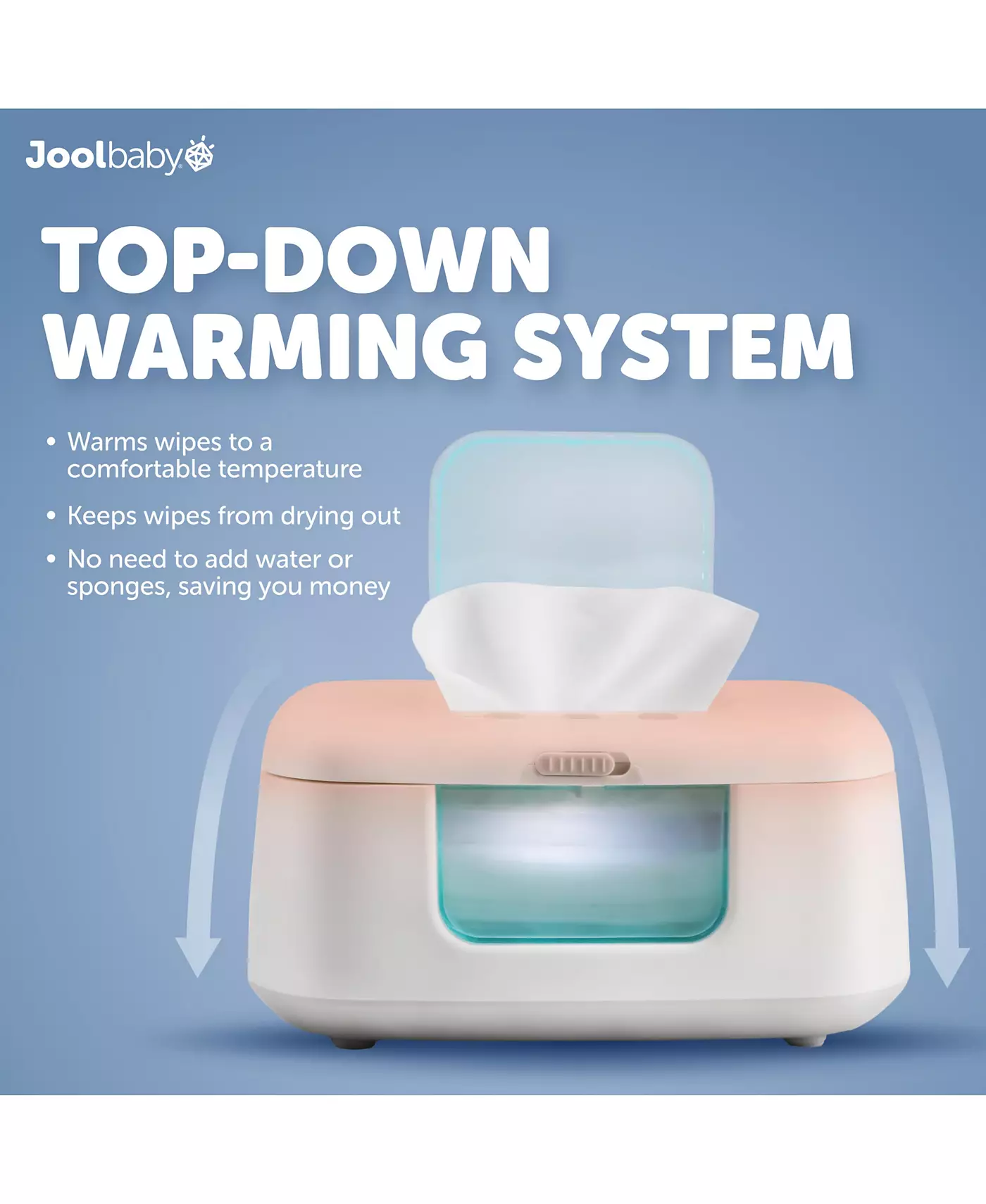 Подогреватель салфеток для младенцев Jool Baby Baby TinyBums с ночником LED