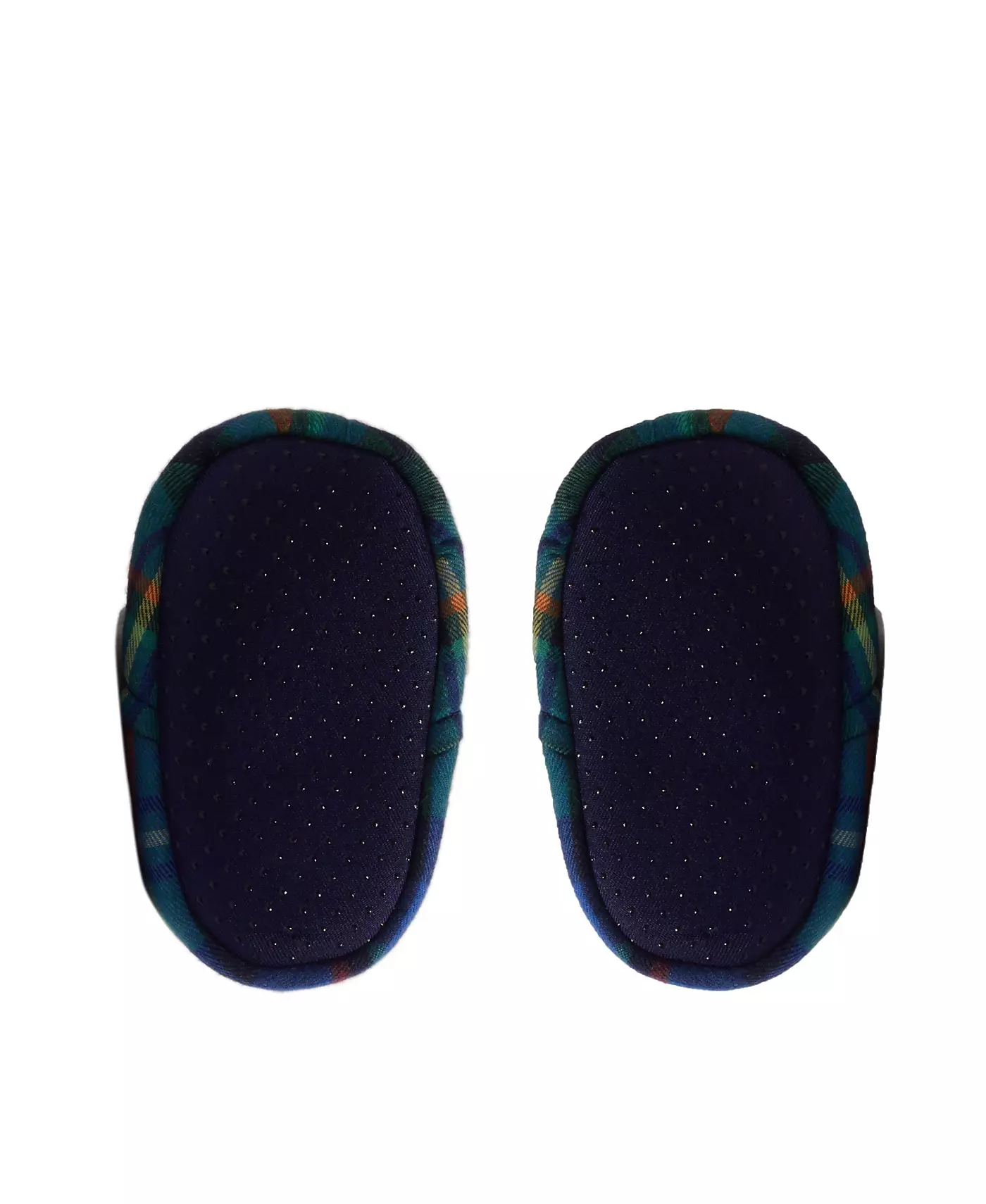 Тапочки Dearfoams Baby Baby Bear Plaid с закрытой спинкой