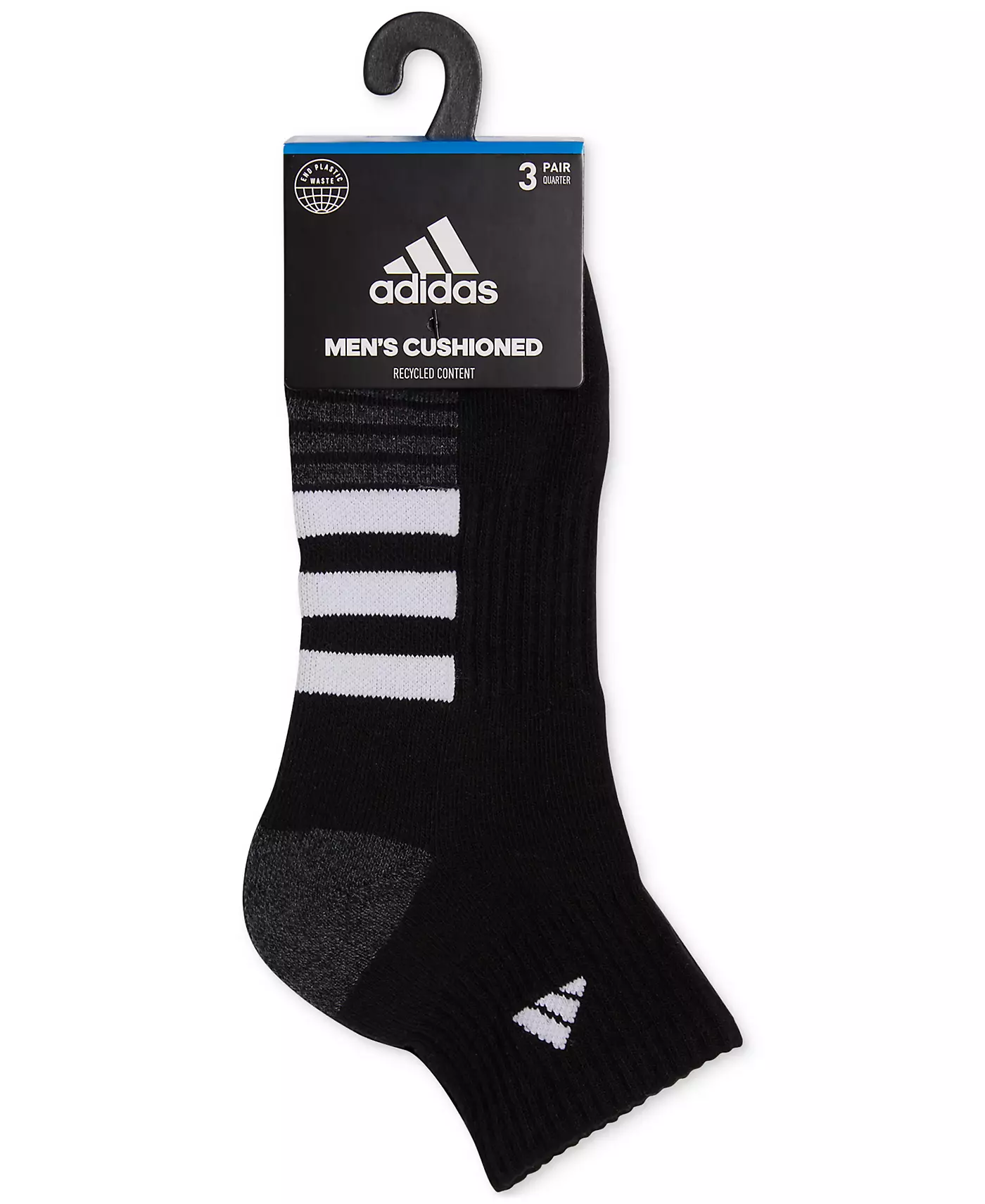 Мужские носки adidas 3-pk. Мягкие носки Quarter Logo