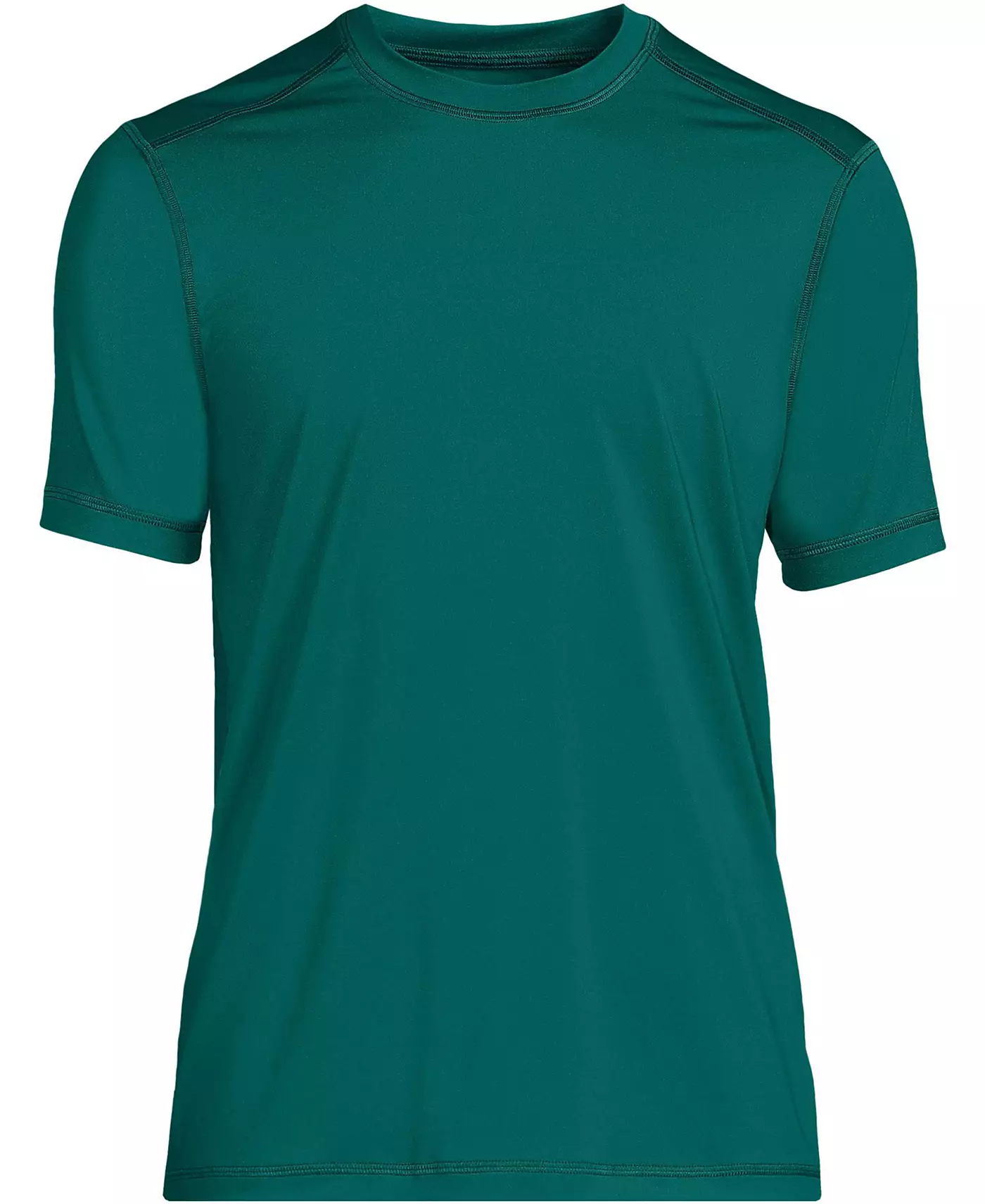 Футболка для плавания Lands' End Big & Tall с коротким рукавом UPF 50 Rash Guard