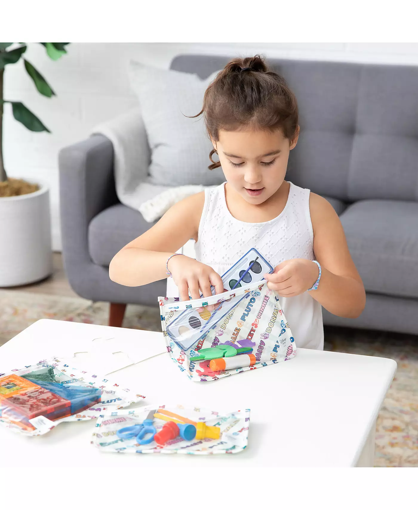 Bumkins Baby 3-Pc. Disney Mickey & Friends Водонепроницаемый Прозрачный Дорожный Набор