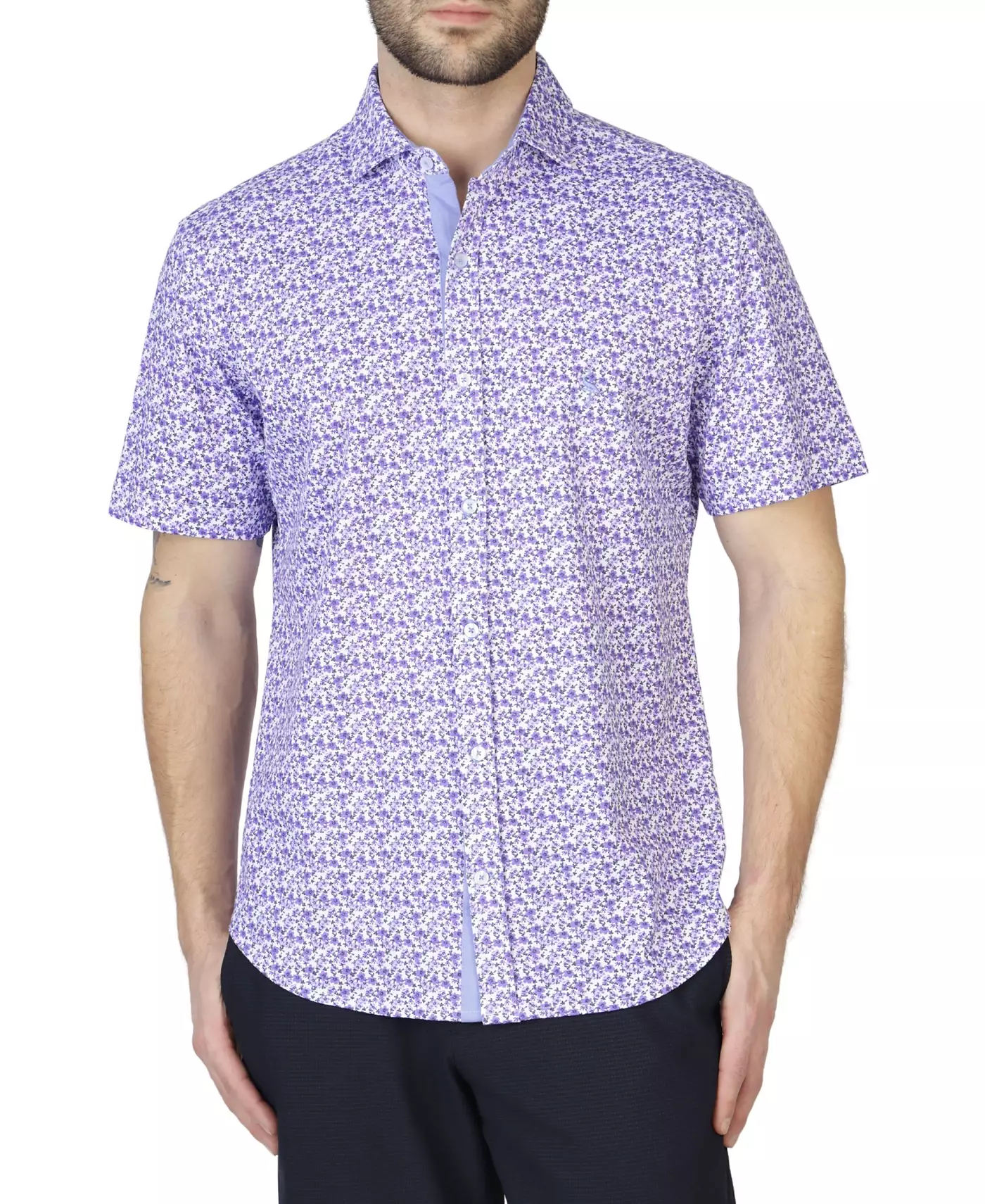 Рубашка с короткими рукавами Tailorbyrd Retro Floral Knit