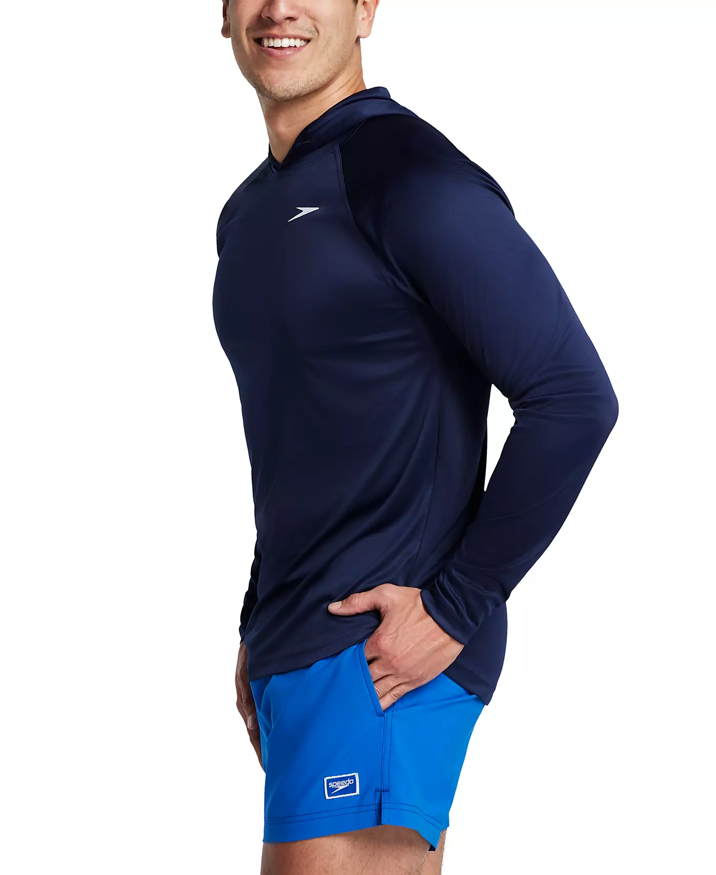 Мужская рубашка для плавания Speedo Baybreeze с длинным рукавом и капюшоном