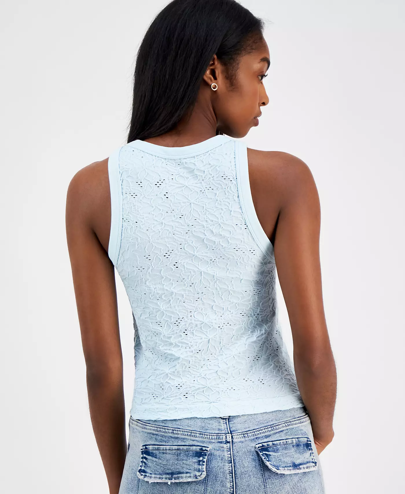 Текстурированная бесшовная майка Hippie Rose Juniors