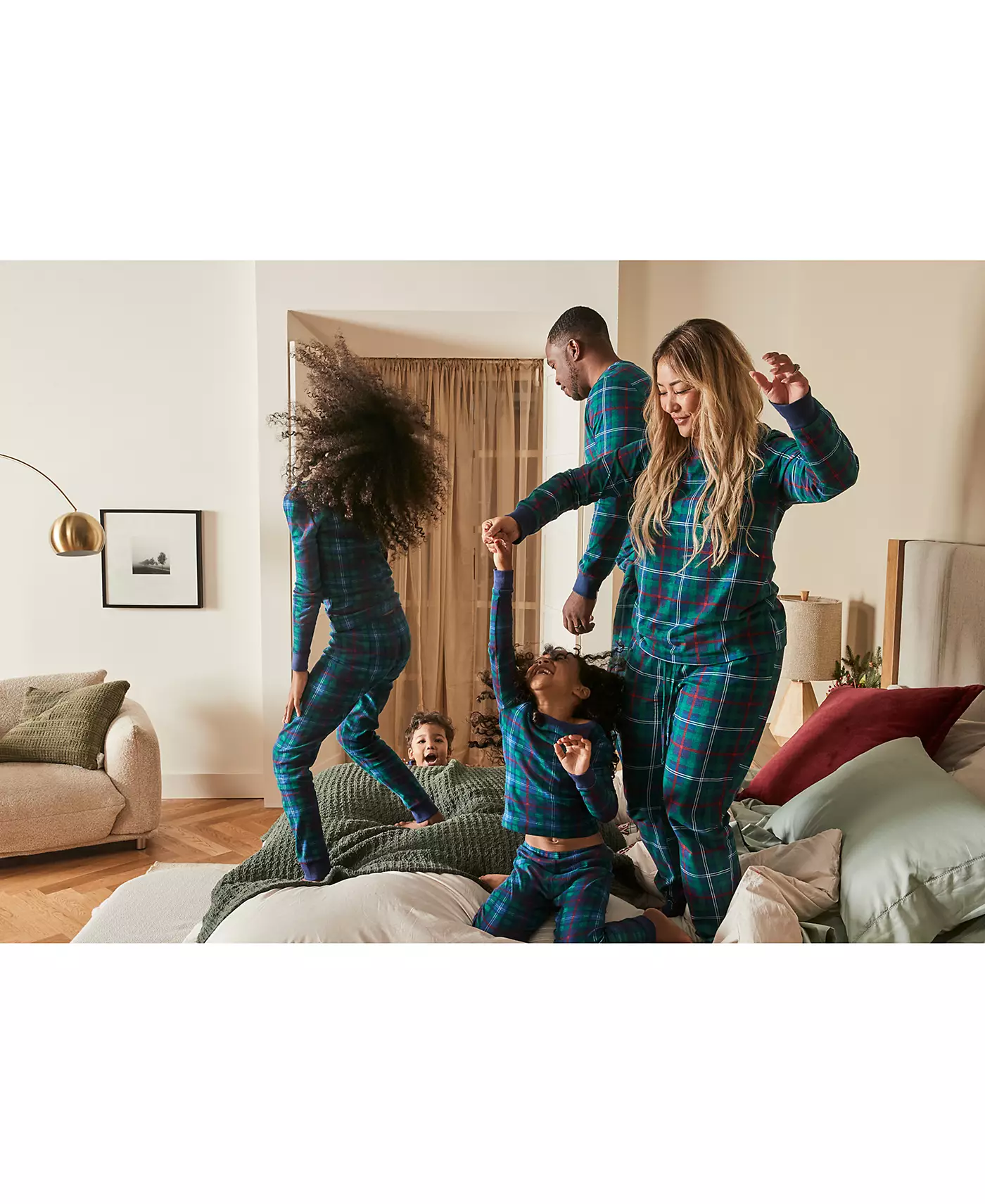 Семейные пижамные комплекты Holiday Lane Family Plaid, созданные для Macy's