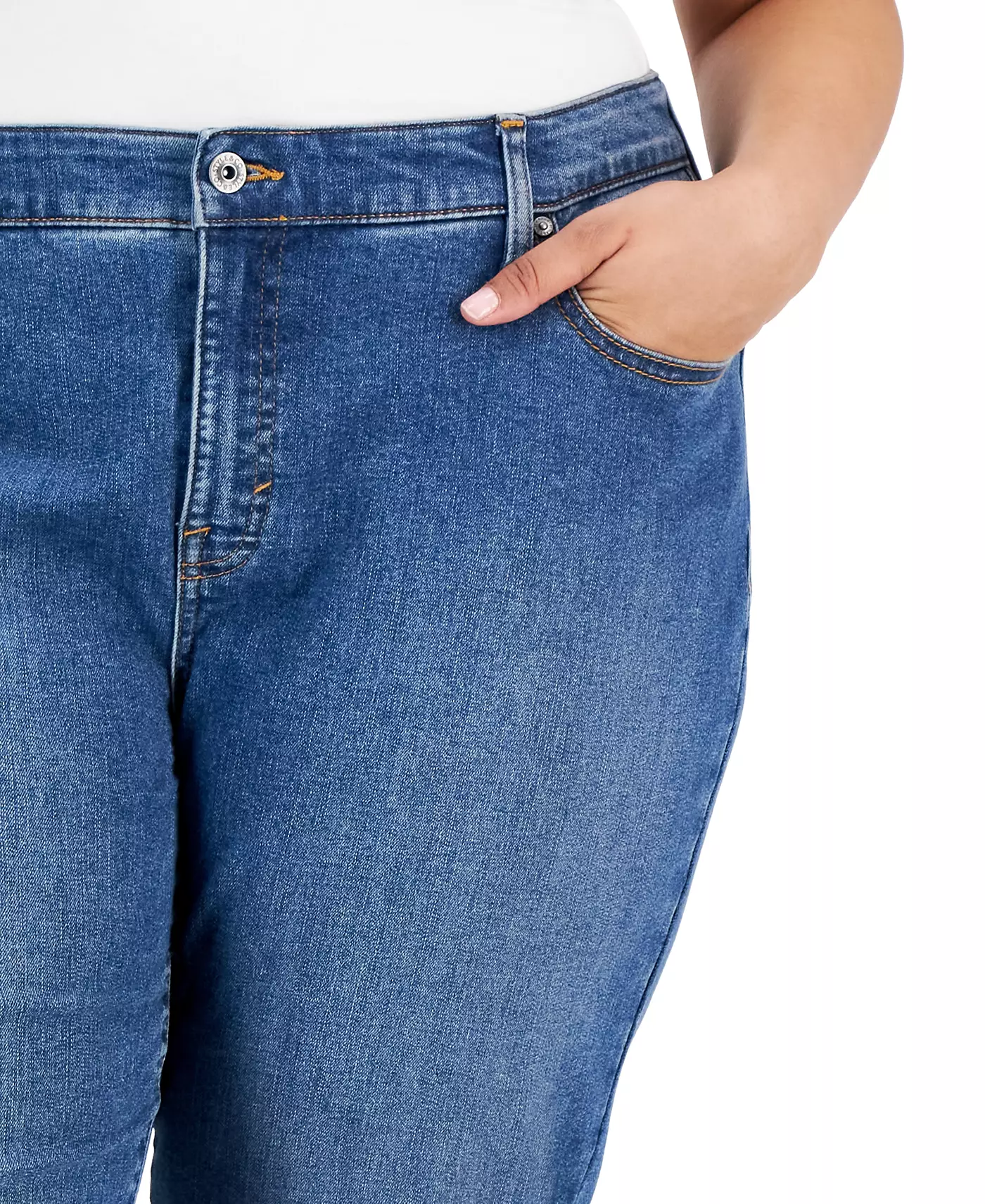 Джинсы-капри Style & Co Plus Size со средней посадкой Curvy