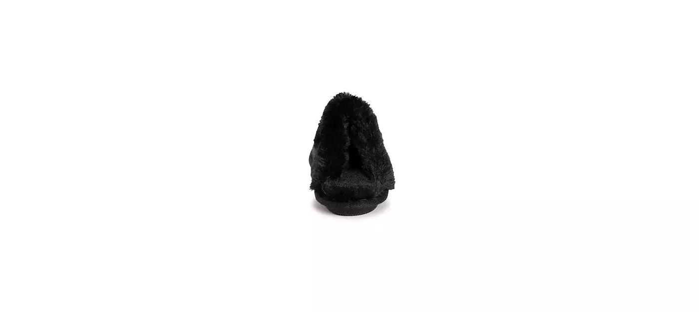 МУК ЛУКС Женские скошенные тапочки с блестками потертости