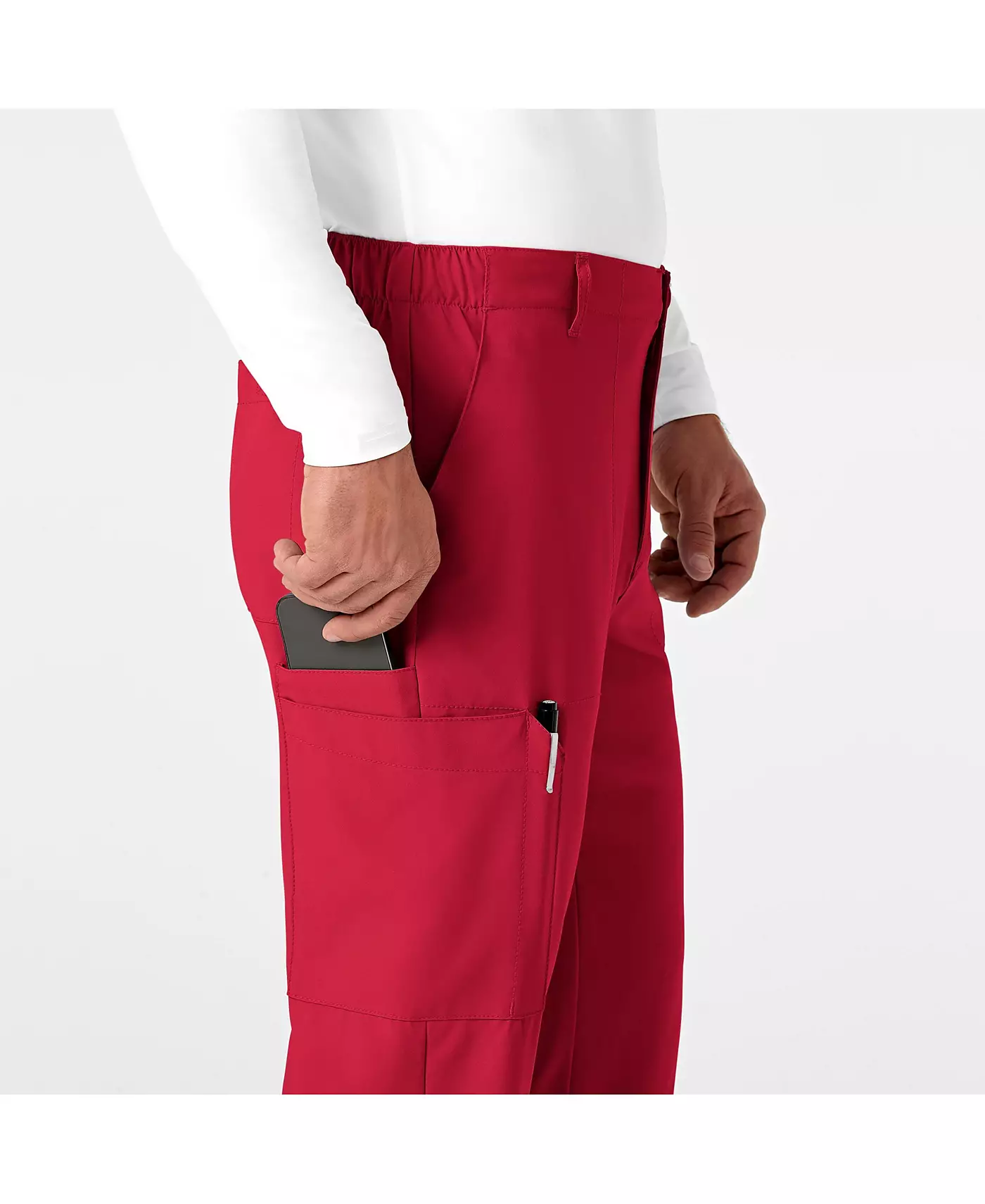 Мужские брюки-карго Wink W123 Flat Front Scrub Pant, цвет угольно-меланжевый, размер XS Regular