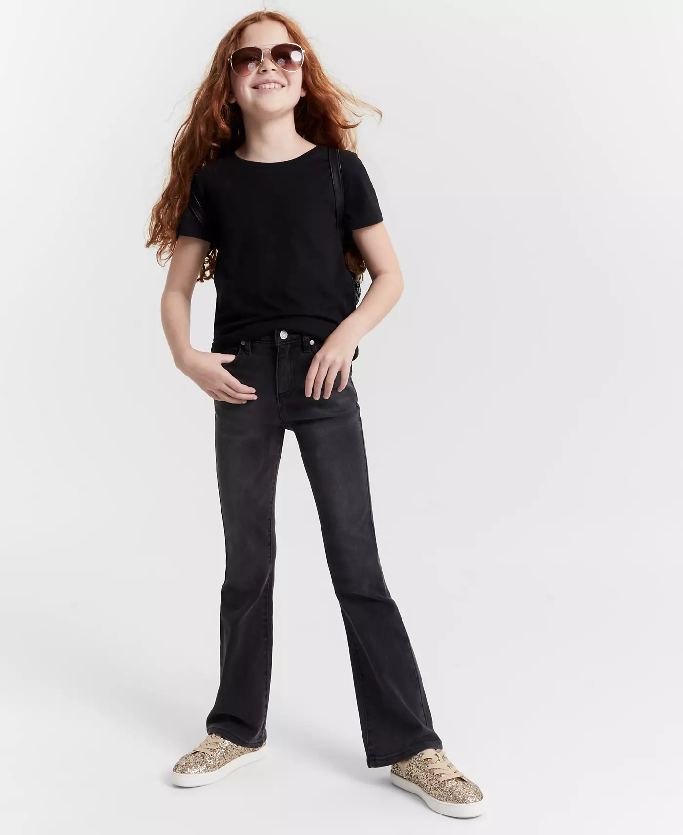 Футболка Epic Threads Girls Solid и джинсы Camden Flared, созданные для Macy's