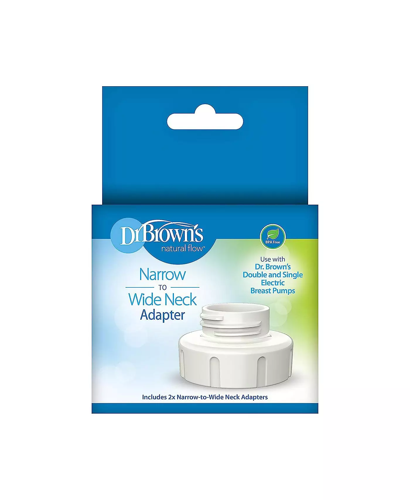 Электрические молокоотсосы Dr. Browns Baby с адаптером для узкого и широкого горлышка