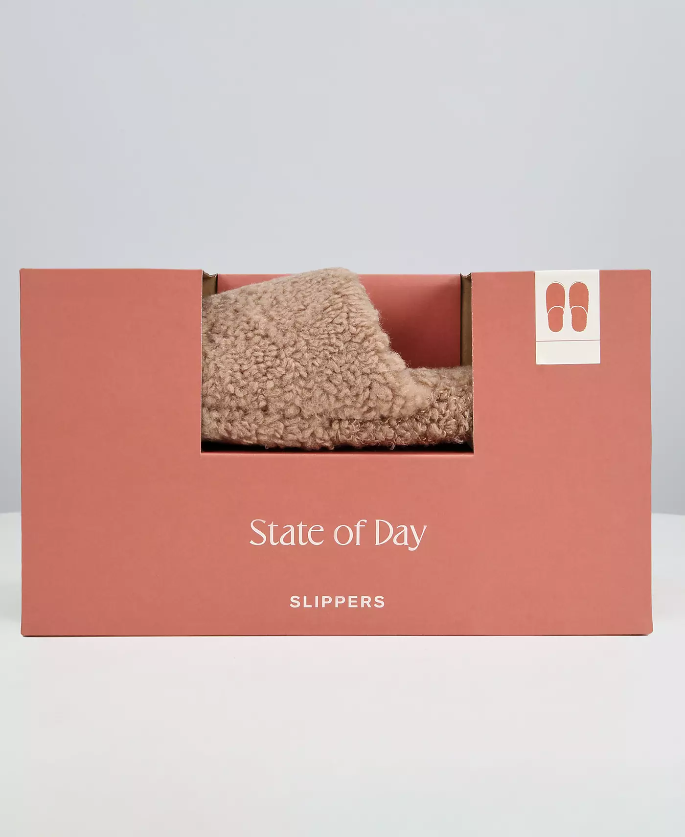 State of Day женские тапочки из шерпы в коробке