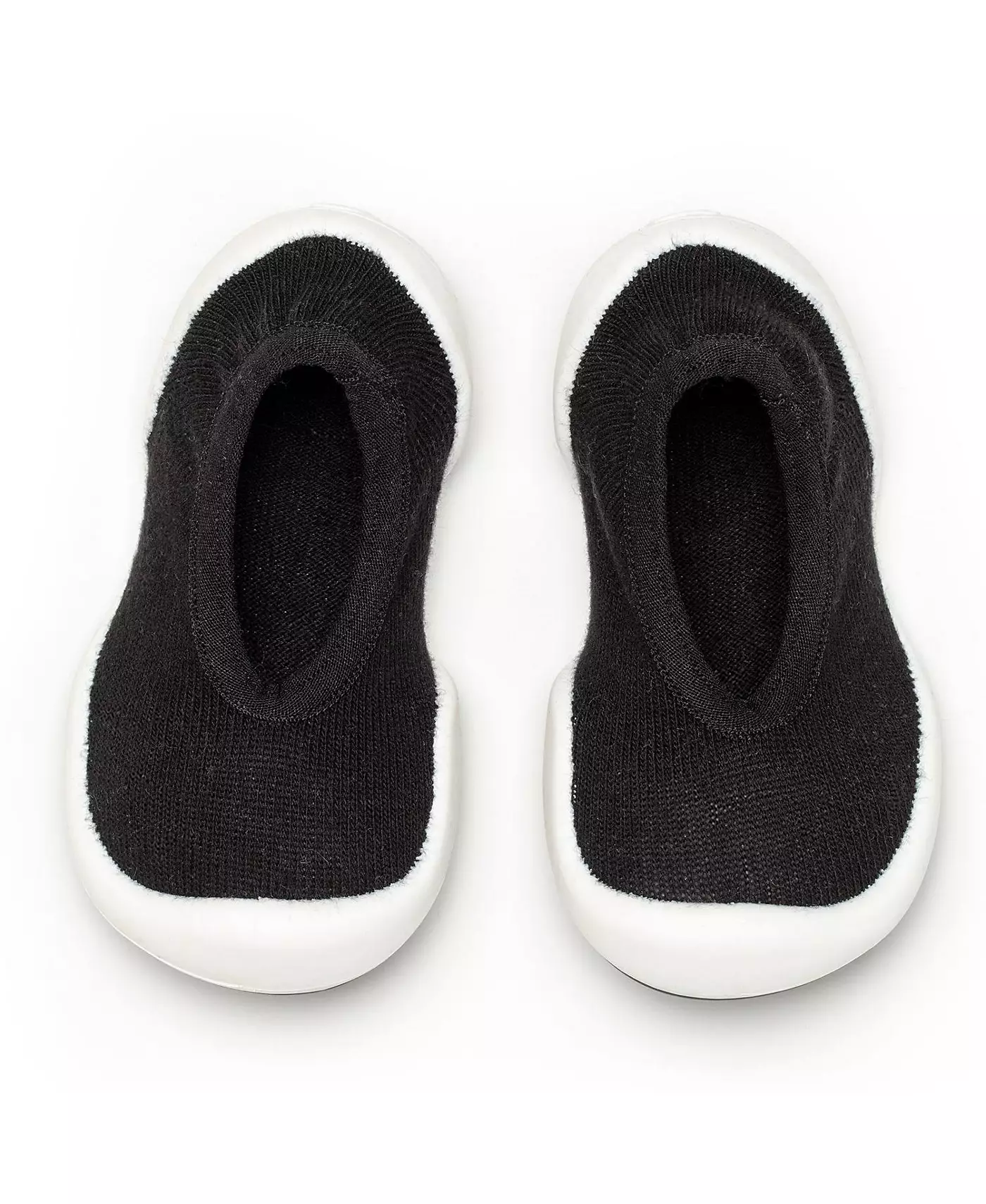 Komuello Младенческая Девочки Мальчик Дышащие Моющиеся Нескользящие Носки Туфли На Плоской Подошве - Оникс