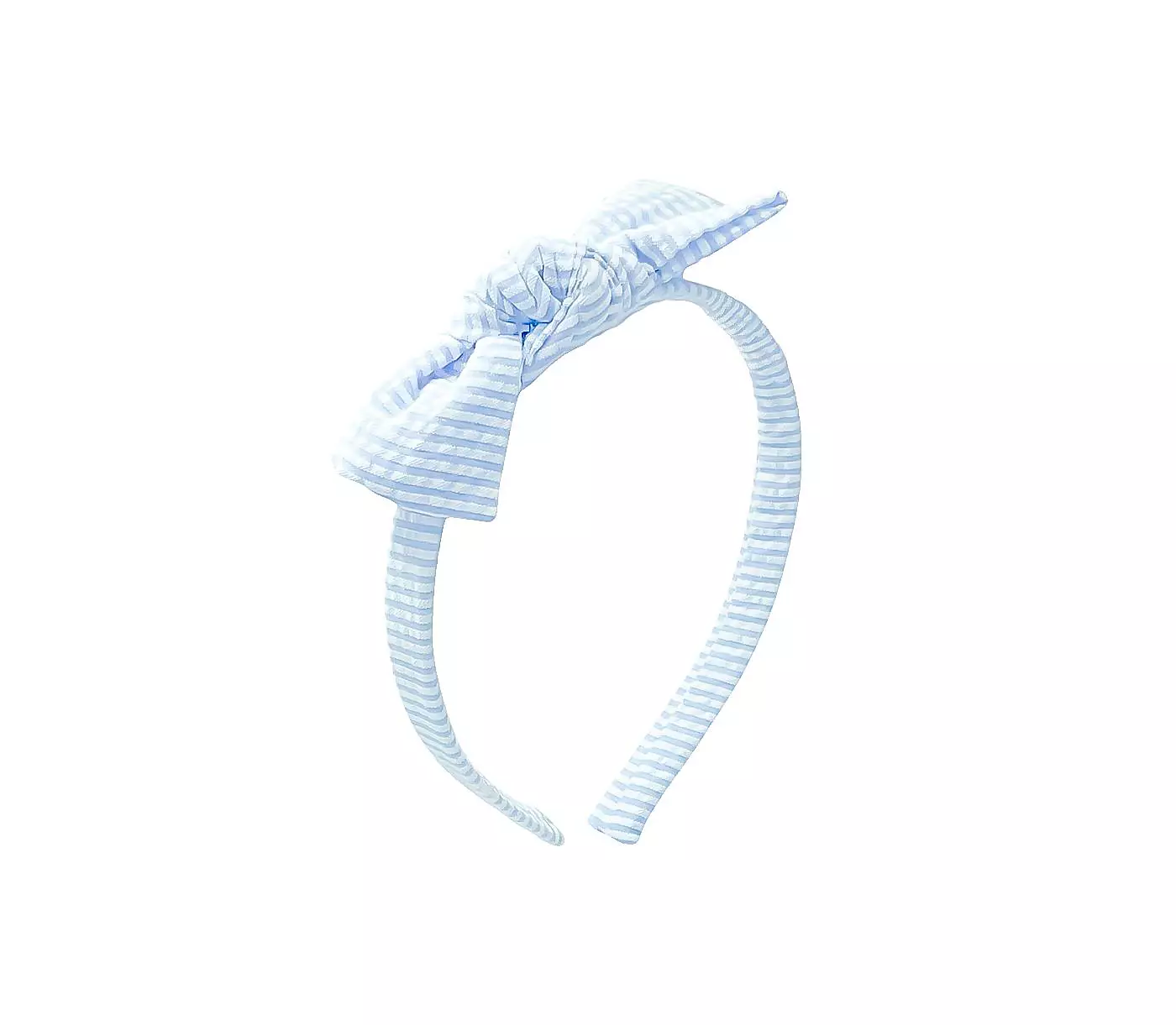 Повязка на голову с бантом из ткани сирсакер для девочек Bits & Bows