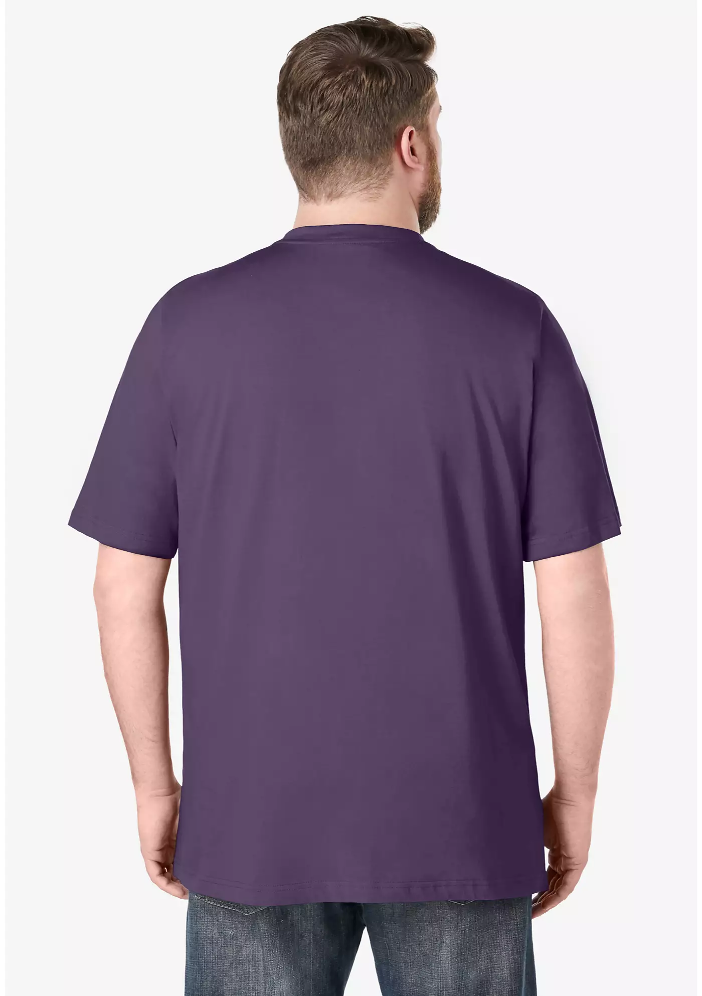 Футболка-хенли KingSize Big & Tall легкая, без усадки