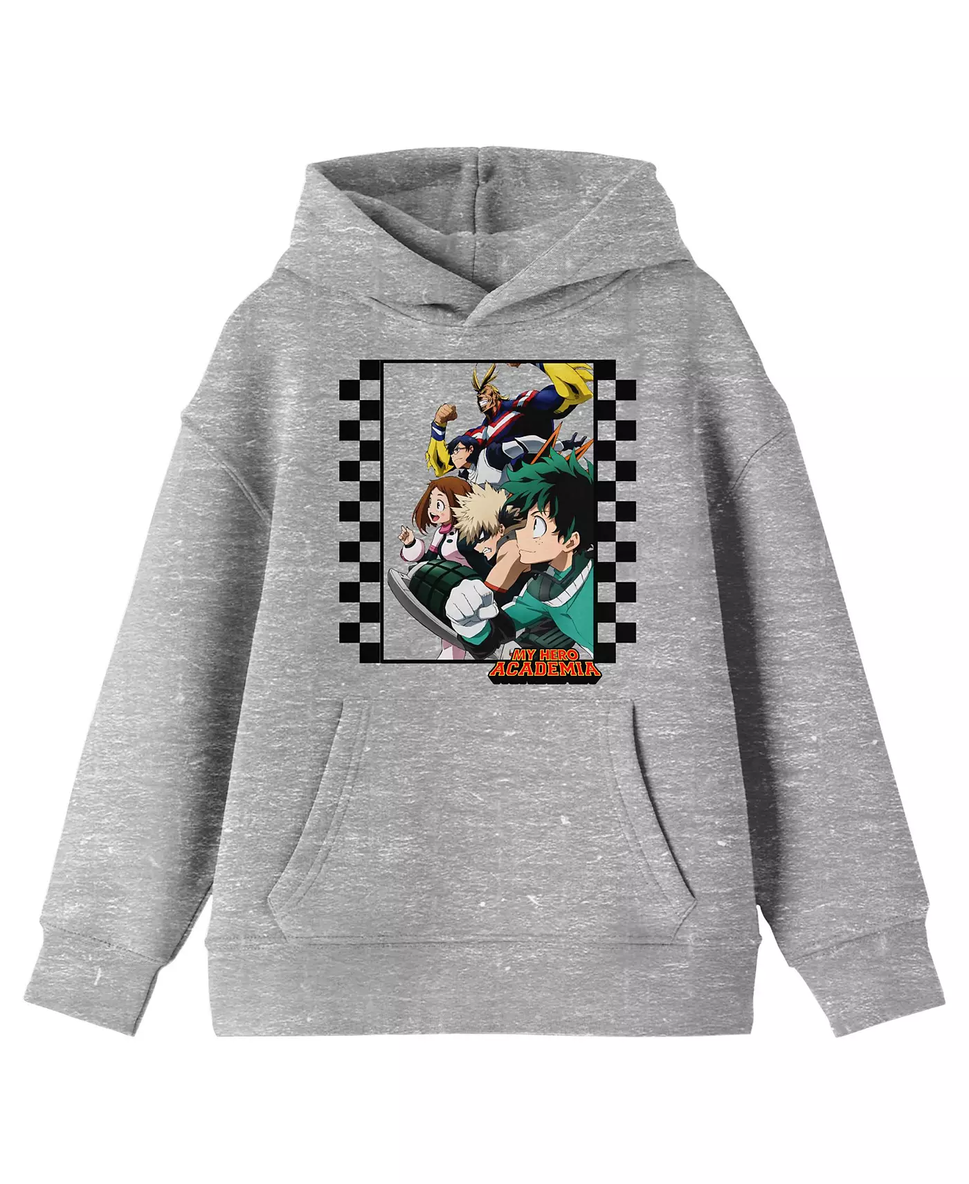 Толстовка с капюшоном My Hero Academia Boys Group Art Checkered Frame с длинным рукавом, спортивная, молодежная, размер XL