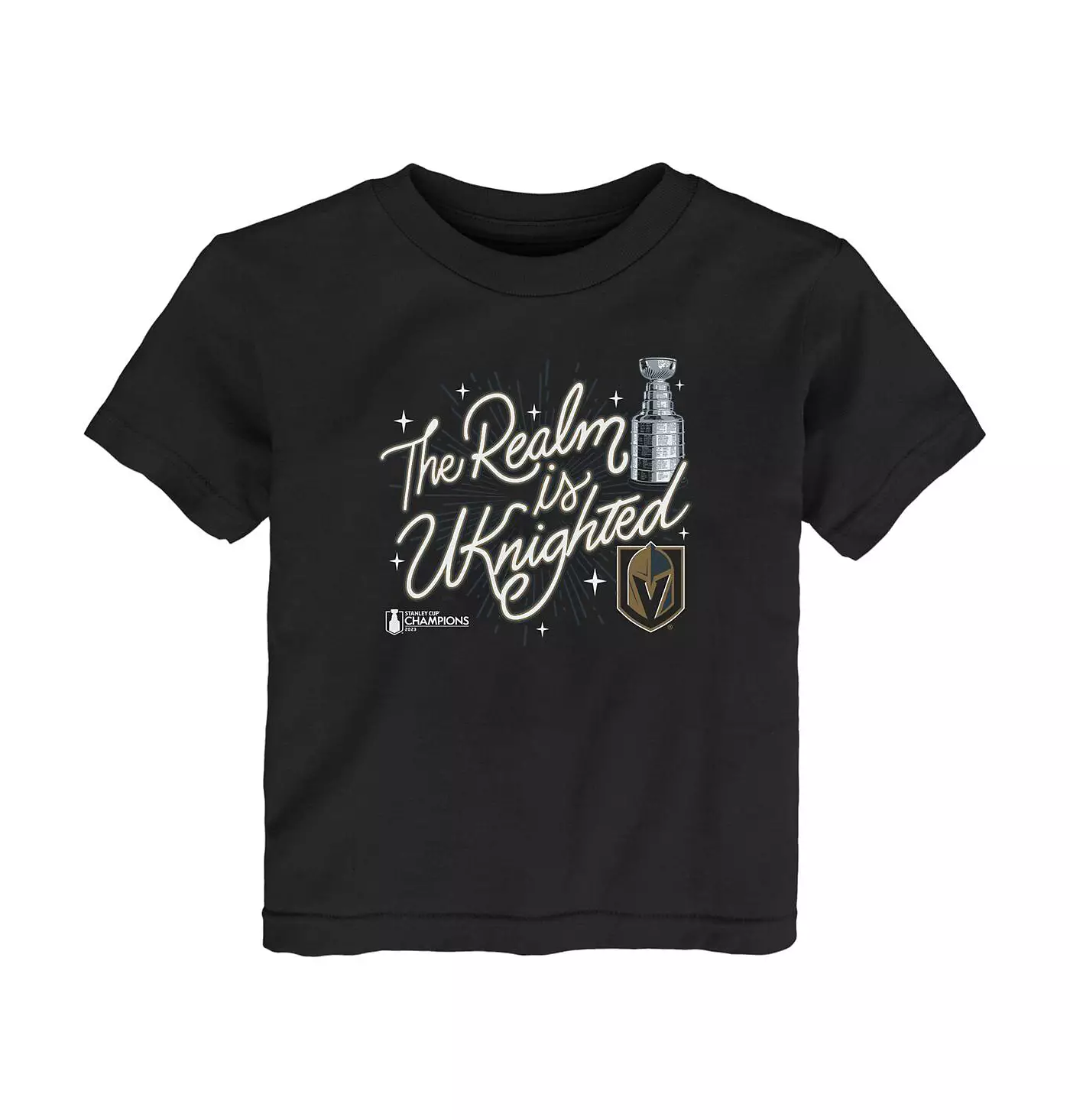 Футболка Fanatics Baby Boys and Girls Black Vegas Golden Knights 2023 Stanley Cup Champions Celebration