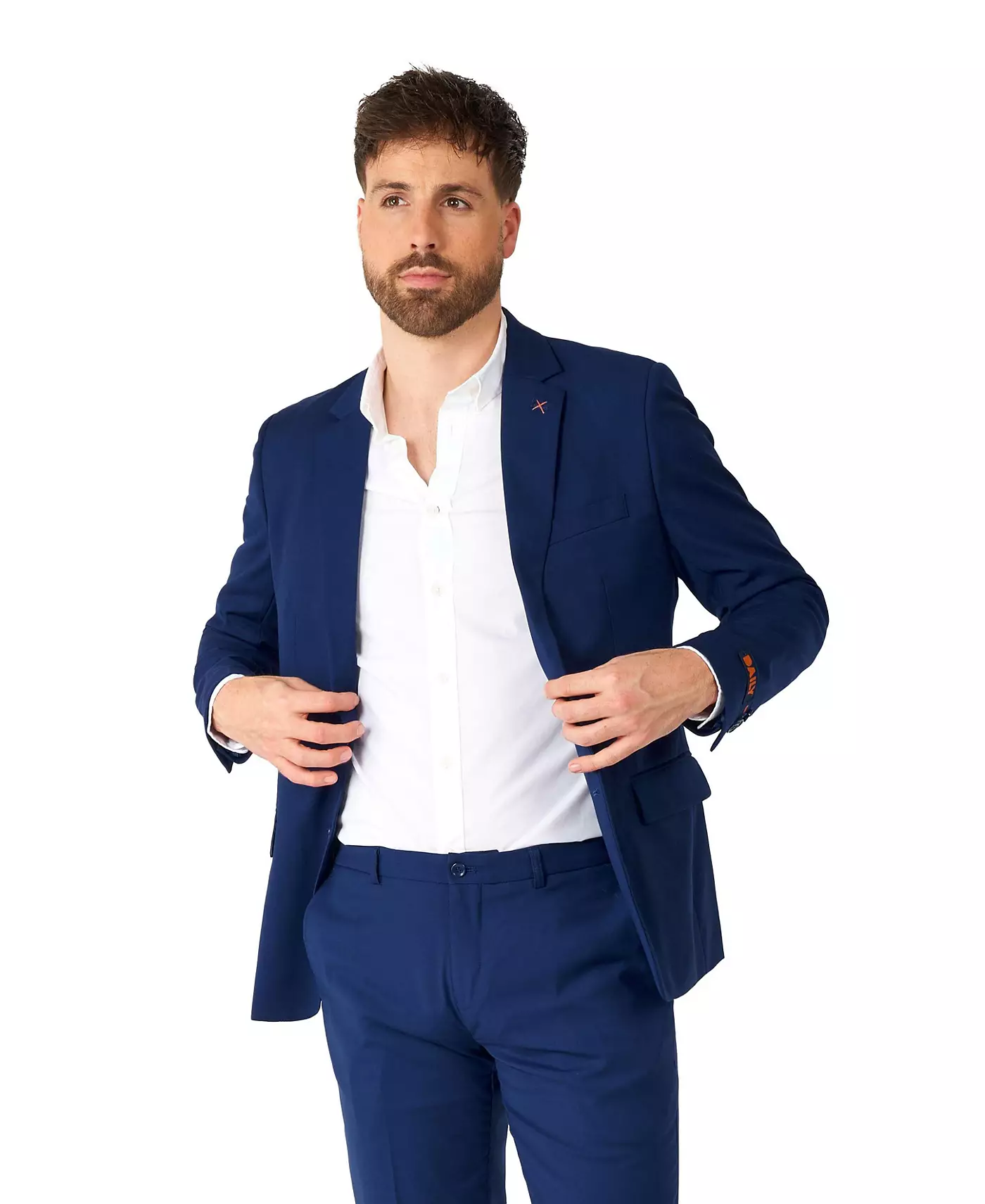 Мужской повседневный костюм OppoSuits - повседневный костюм-двойка - повседневный деловой и свадебный наряд - темно-серый