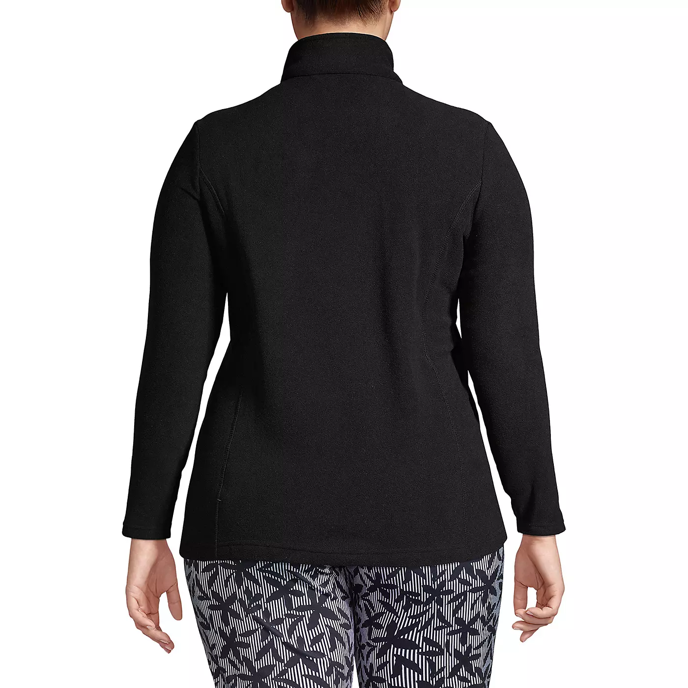 Lands' End Plus Size Anyweather флисовая куртка на молнии