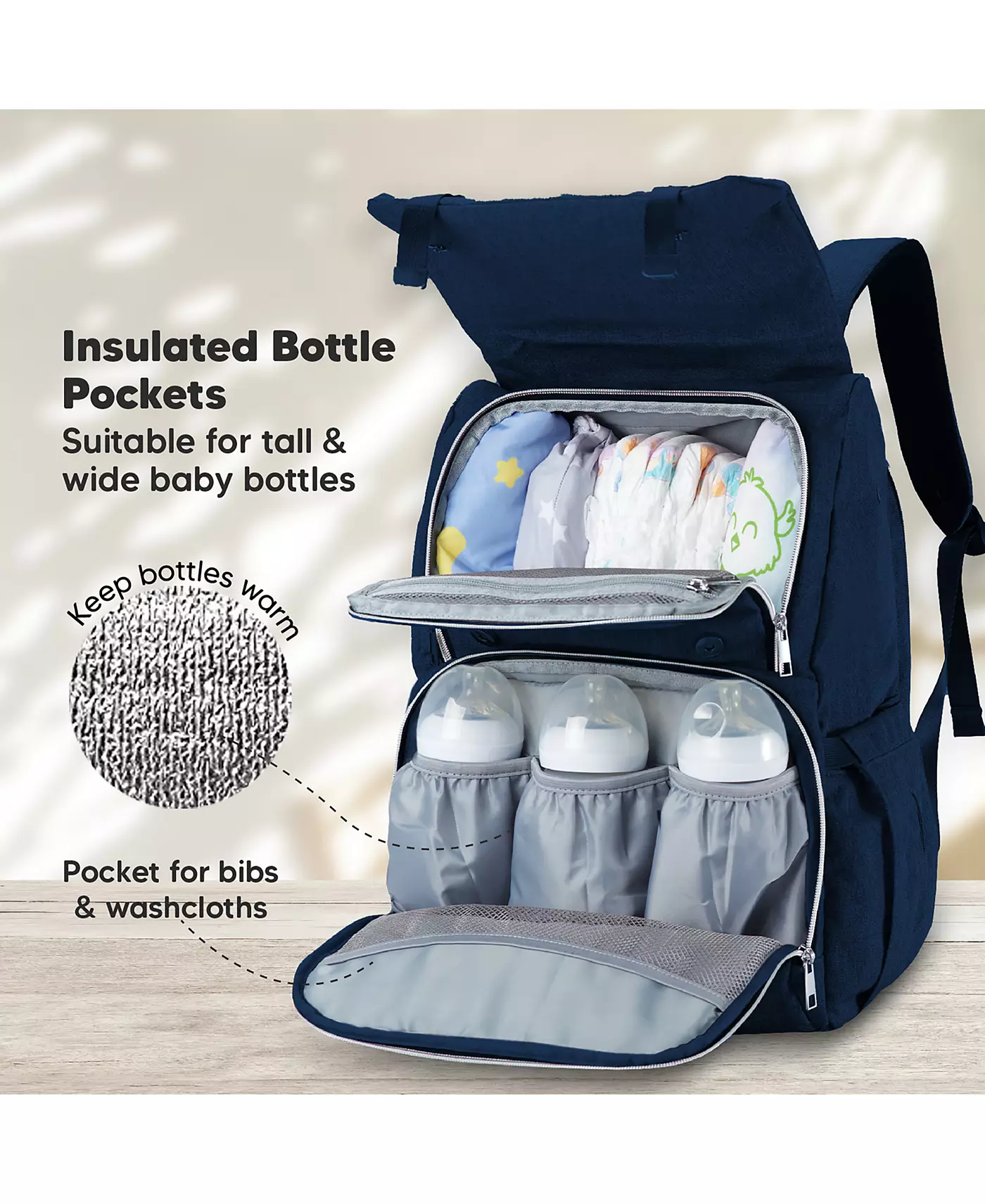 Сумка-рюкзак для подгузников KeaBabies Explorer, большие, водонепроницаемые сумки для детских подгузников, многофункциональные рюкзаки для подгузников