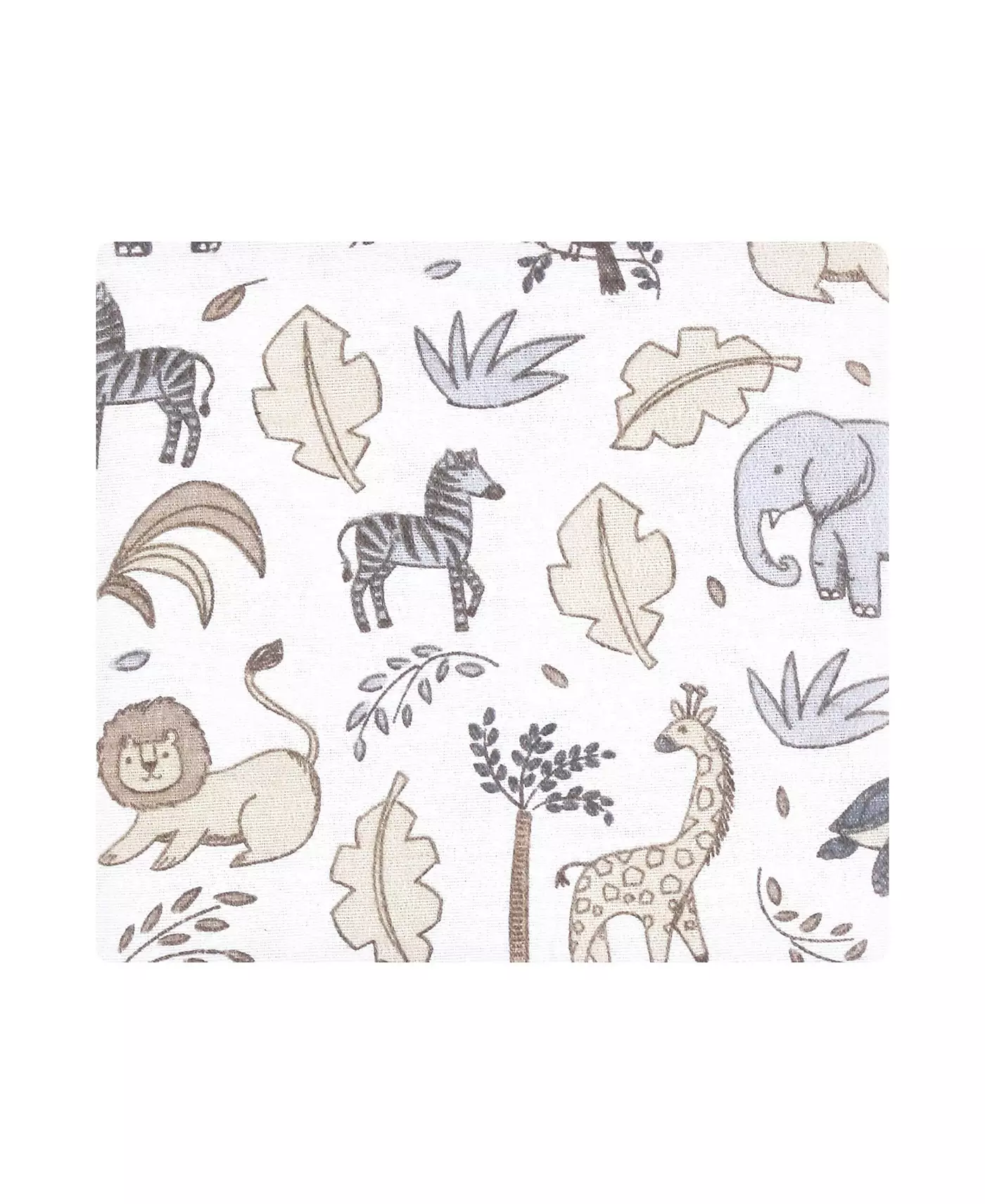 Комплект детских одеял Hudson Baby Cotton Poly Flannel, нейтральный цвет Safari, один размер