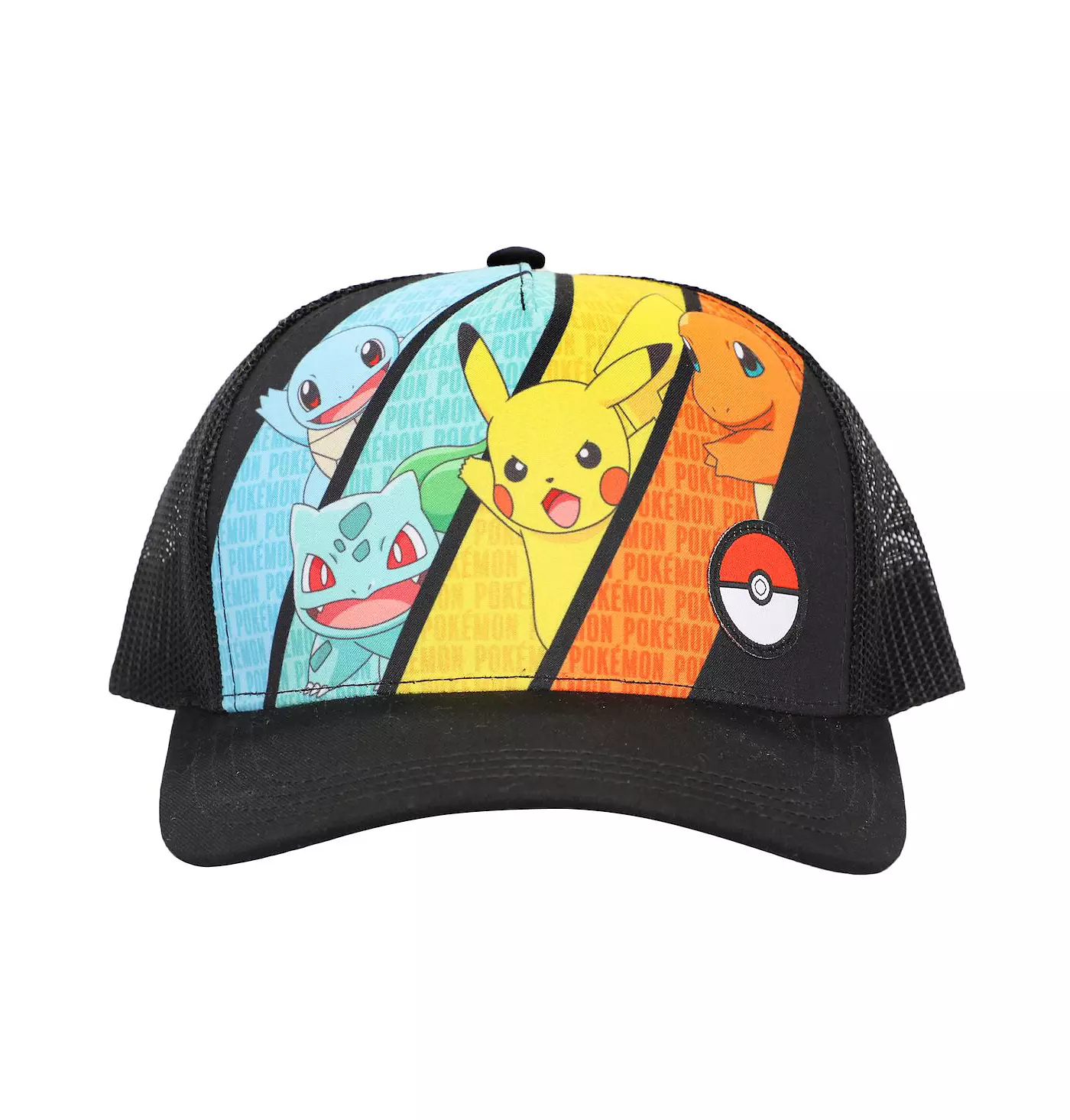 Бейсбольная кепка Pokemon Boys Multicharacter из сетки и микрофибры для молодежи