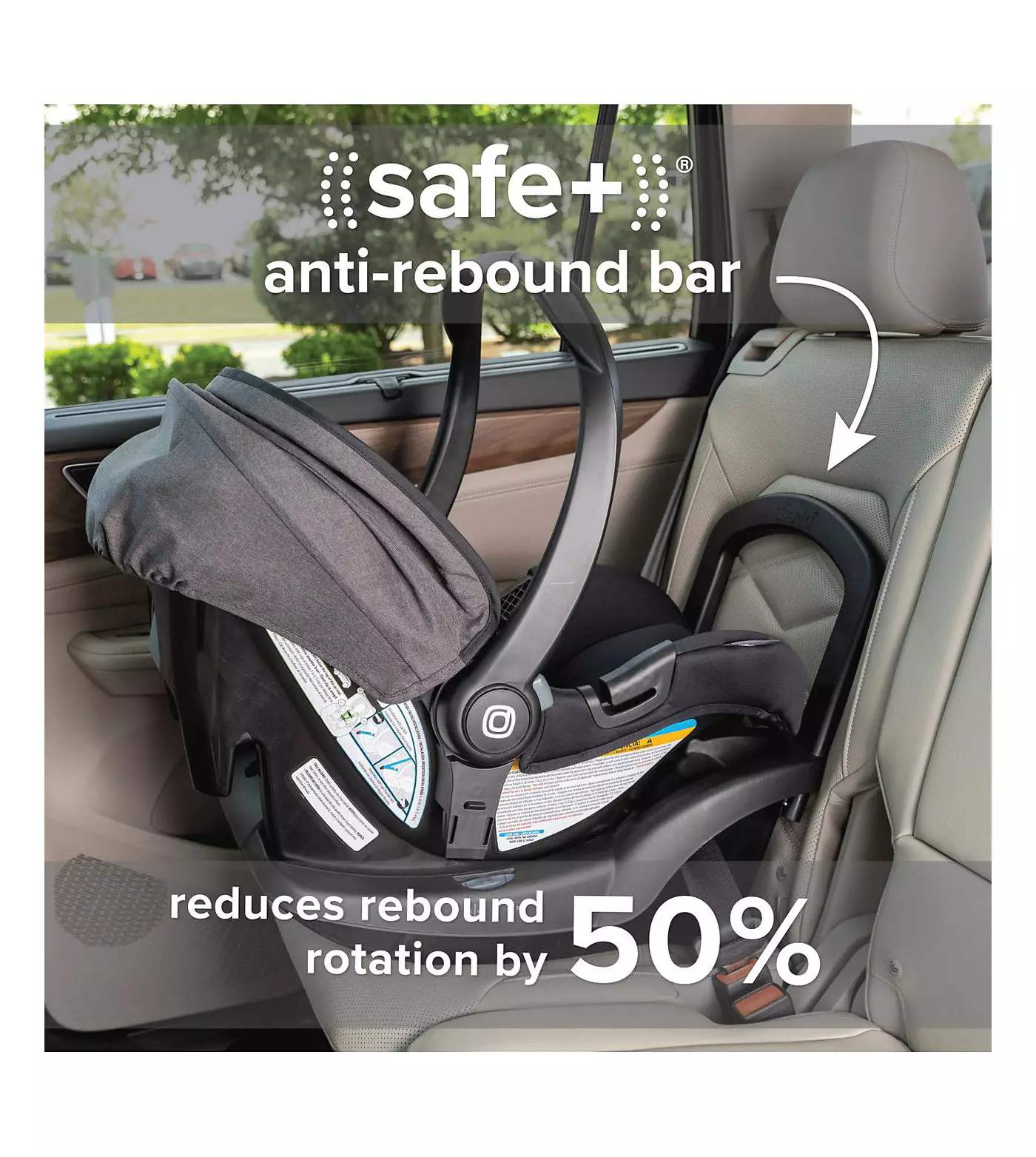 Система для путешествий Diono Quantum 4 3-в-1 с детским автокреслом LiteClik30 R SafePlus и базой, серый сланец