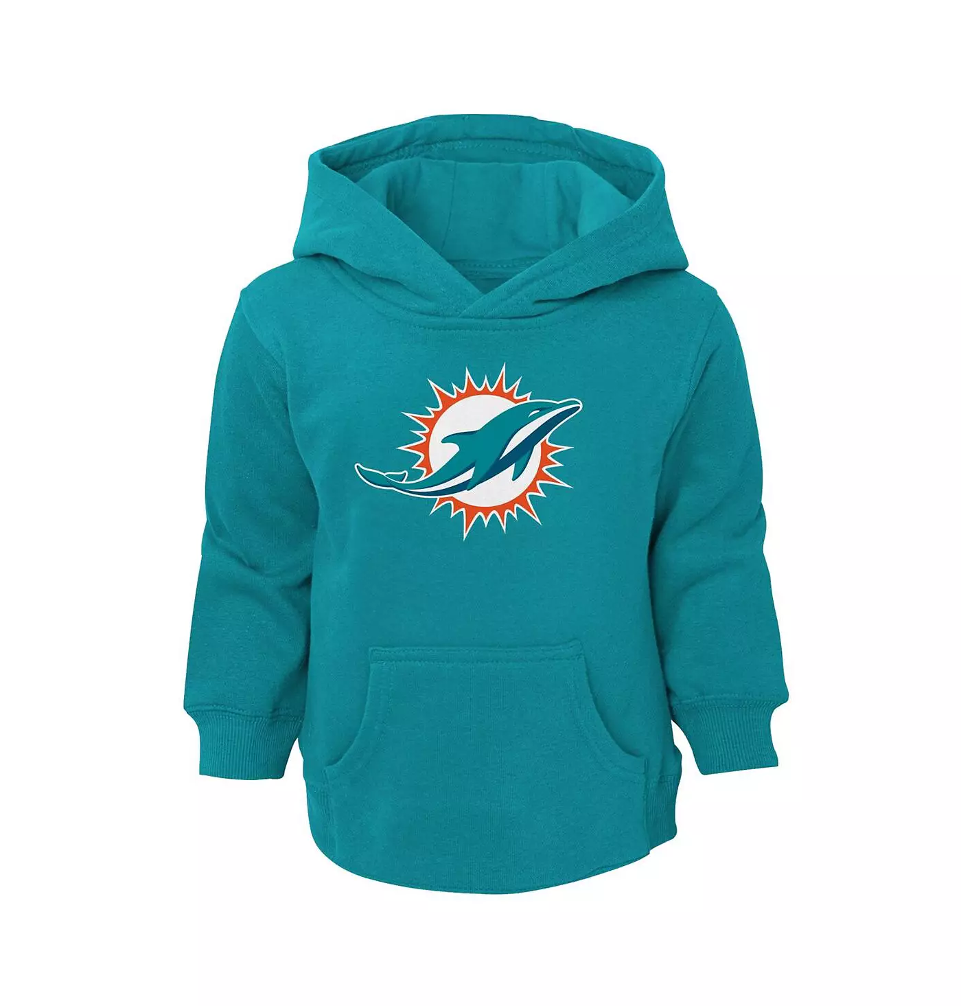 Outerstuff Малыши Мальчики и Девочки Aqua Miami Dolphins Логотип Пуловер Толстовка