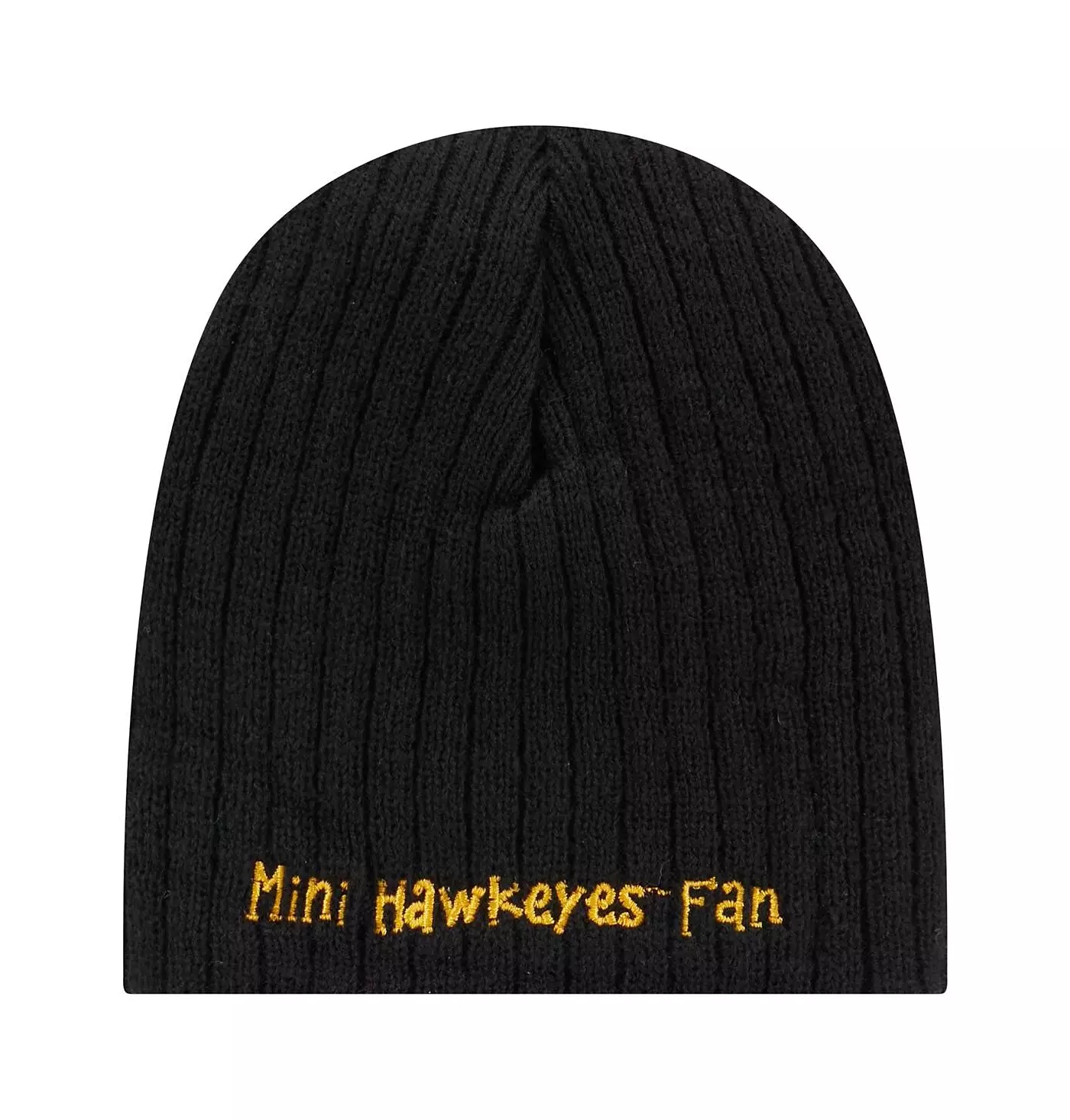 New Era Baby Boys and Girls Black Iowa Hawkeyes Mini Fan Beanie