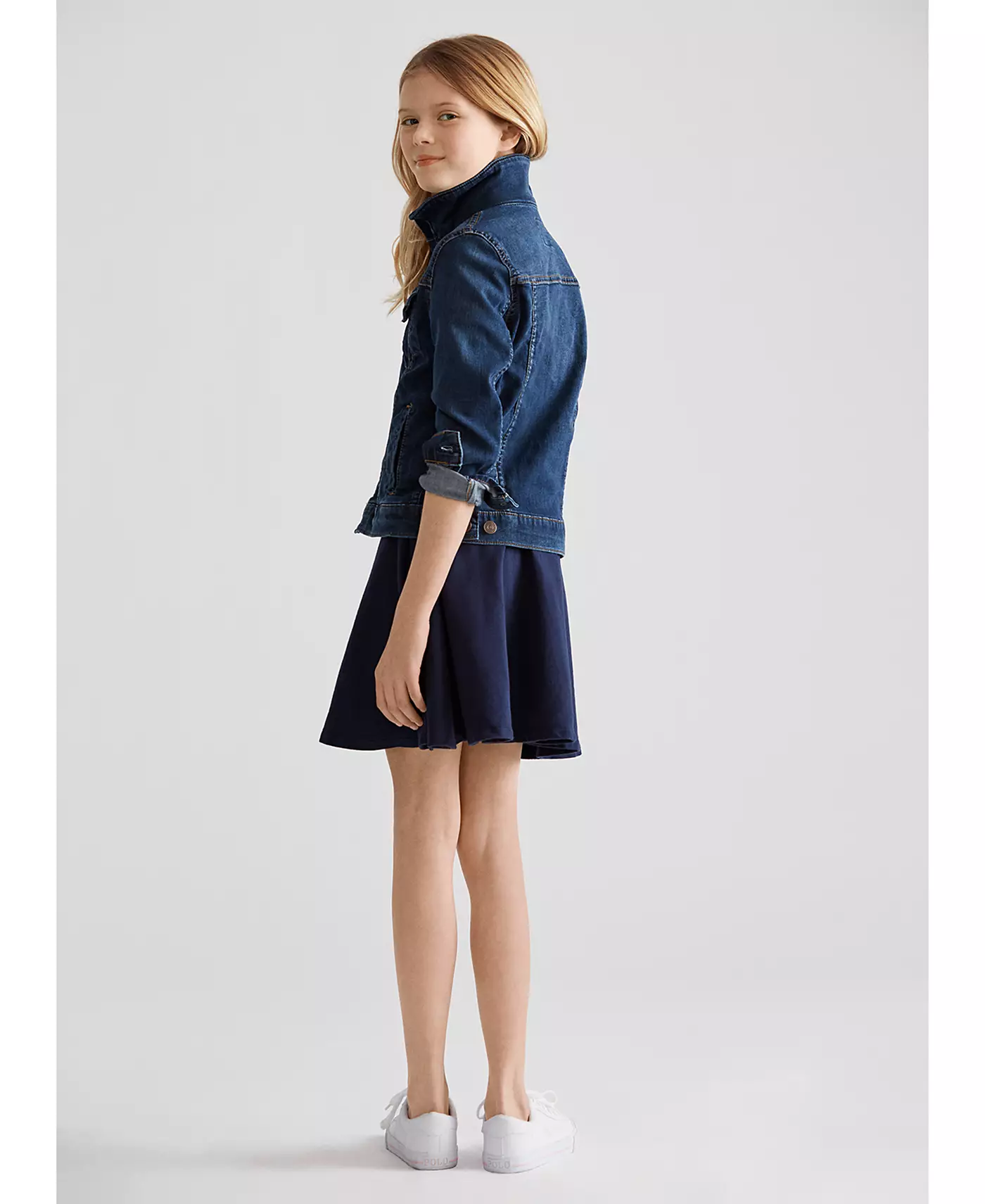 Polo Ralph Lauren Big Girls Джинсовая куртка и платье
