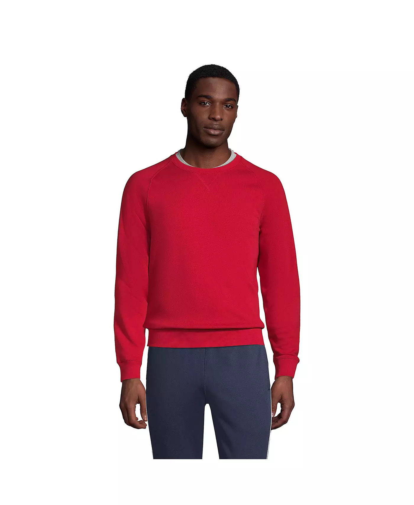 Мужская школьная форма Lands' End, взрослая, унисекс, свитшот с круглым вырезом